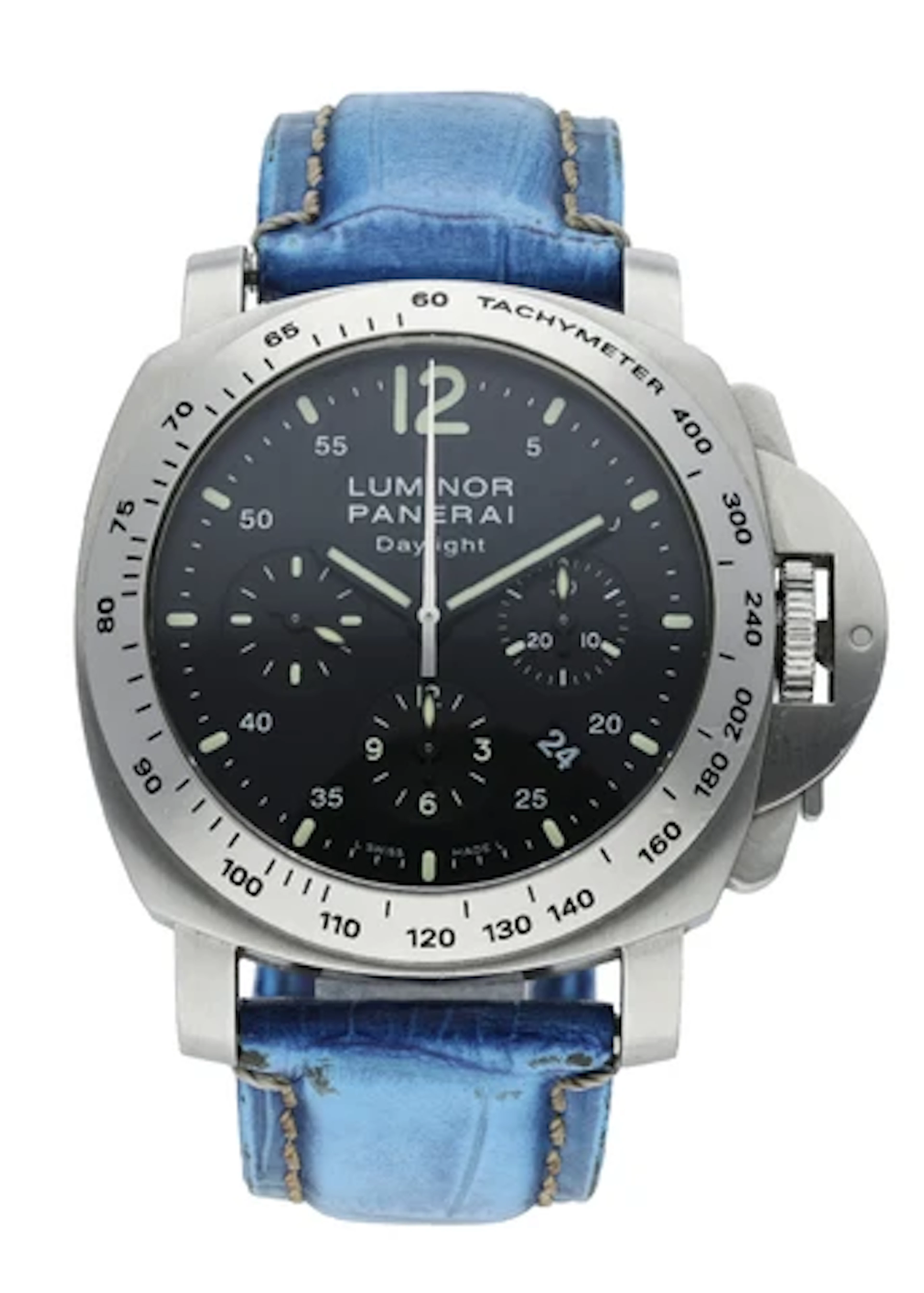 Panerai Luminor Daylight Chronograph PAM250 Mens Watch Box Papers