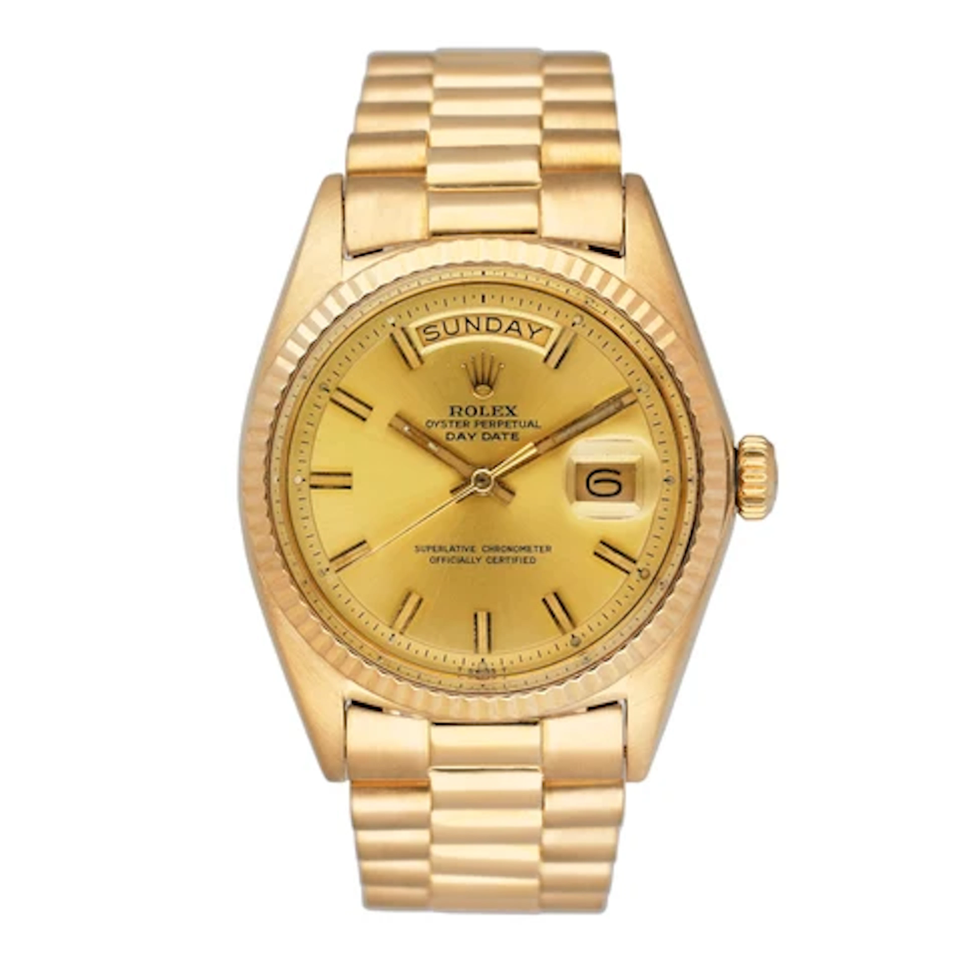 Rolex Day Date 1803 "Wide Boy" Champagne Dial Mens Watch