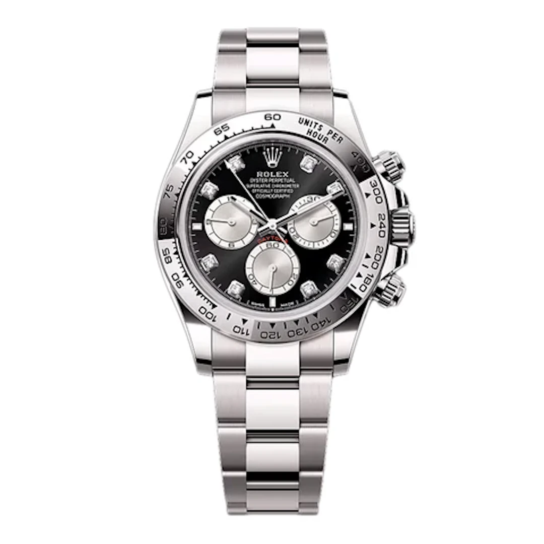 Rolex Daytona 126509 Diamond Black Dial Mens Watch Box Papers