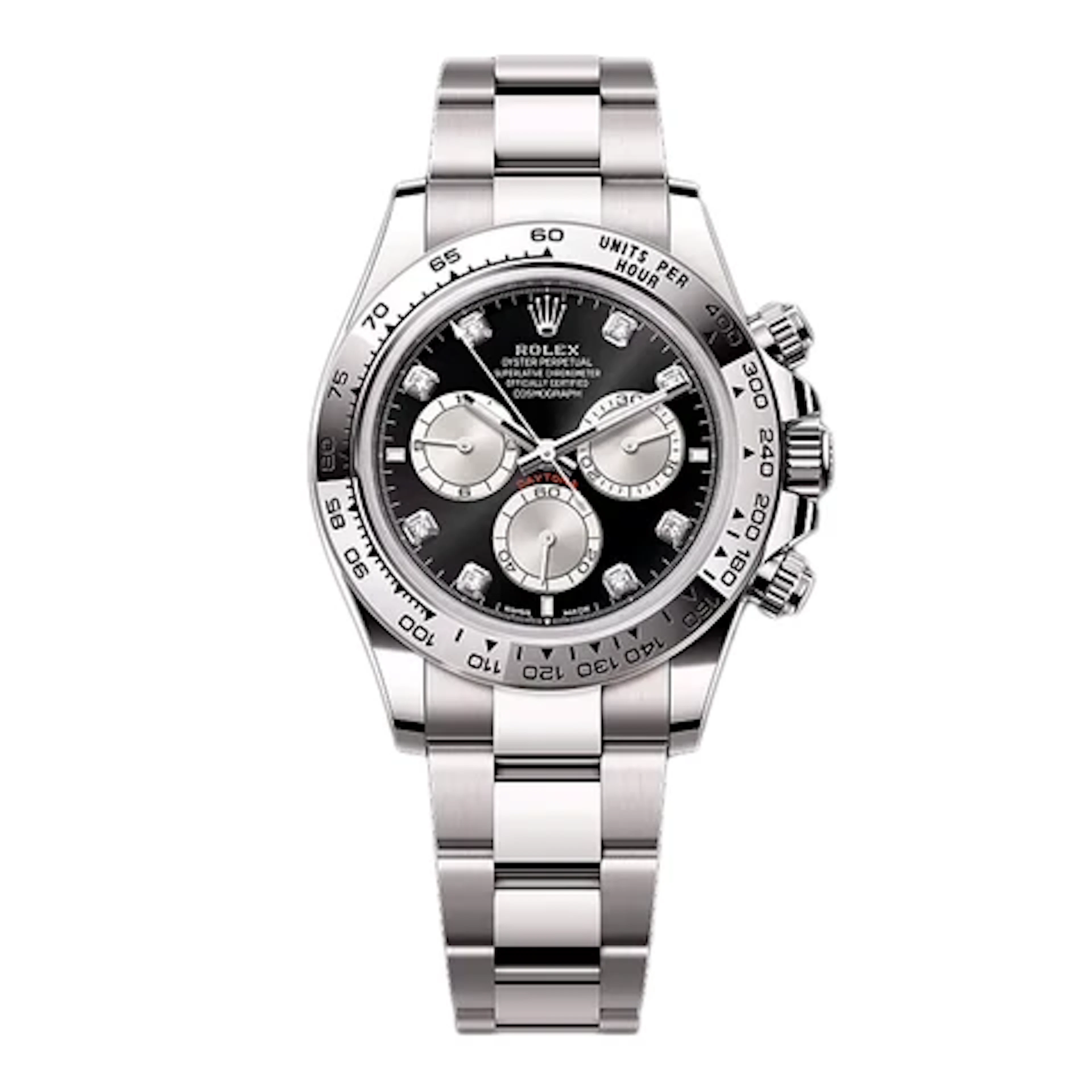Rolex Daytona 126509 Diamond Black Dial Mens Watch Box Papers