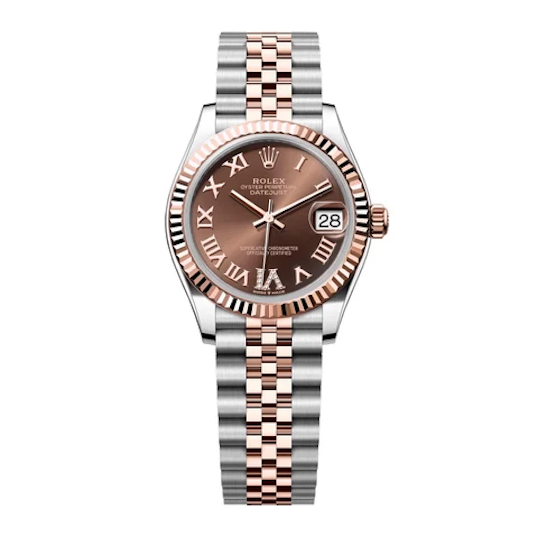 Rolex Datejust 31 278271 Diamond Choclate Dial Ladies Watch Box Papers
