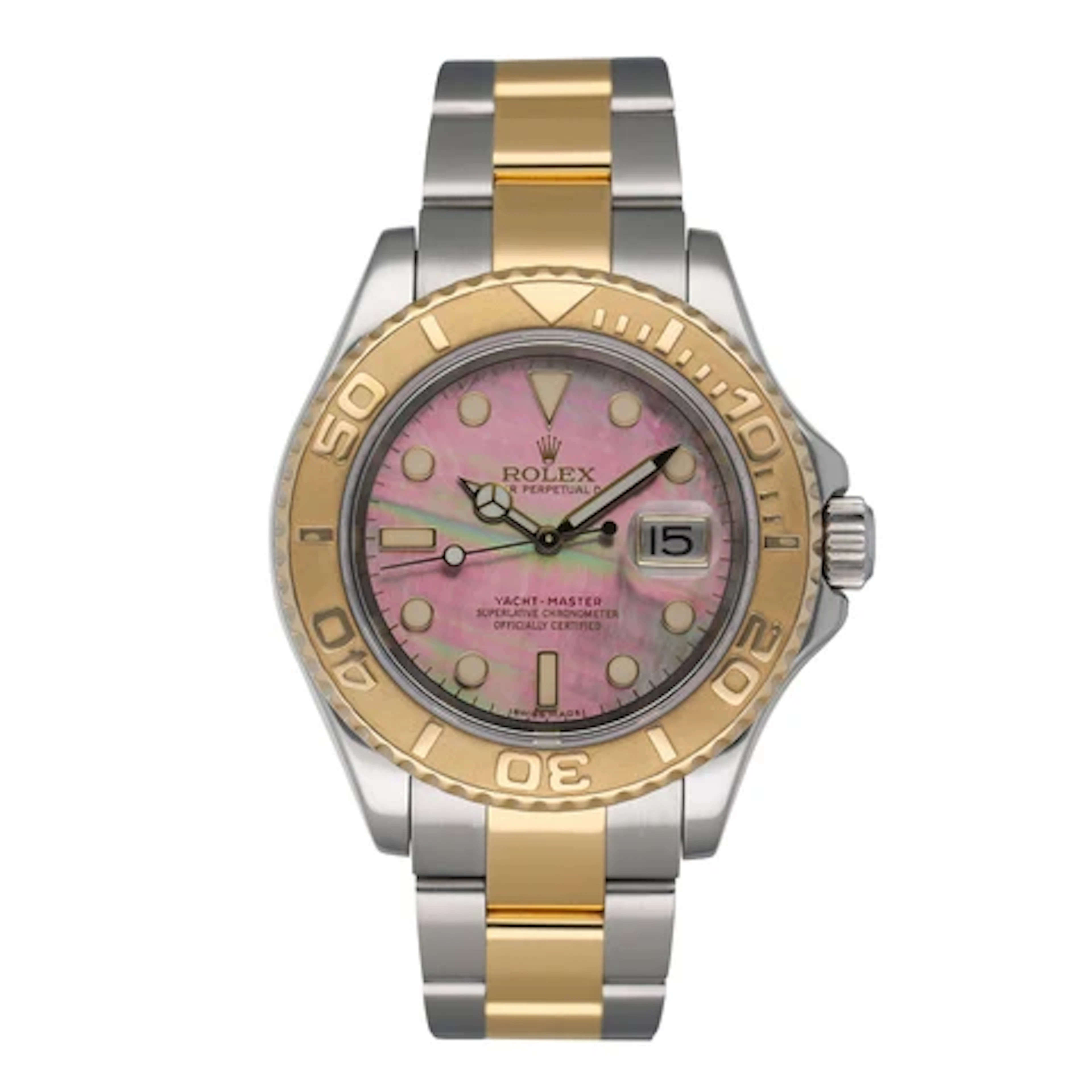 Rolex Yacht-Master 16623 Mother of Pearl Dial Mens Watch Box Papers