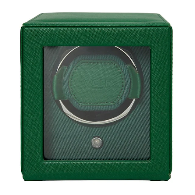 Cub Single Watch Winder with Cover - Tutti Frutti Green