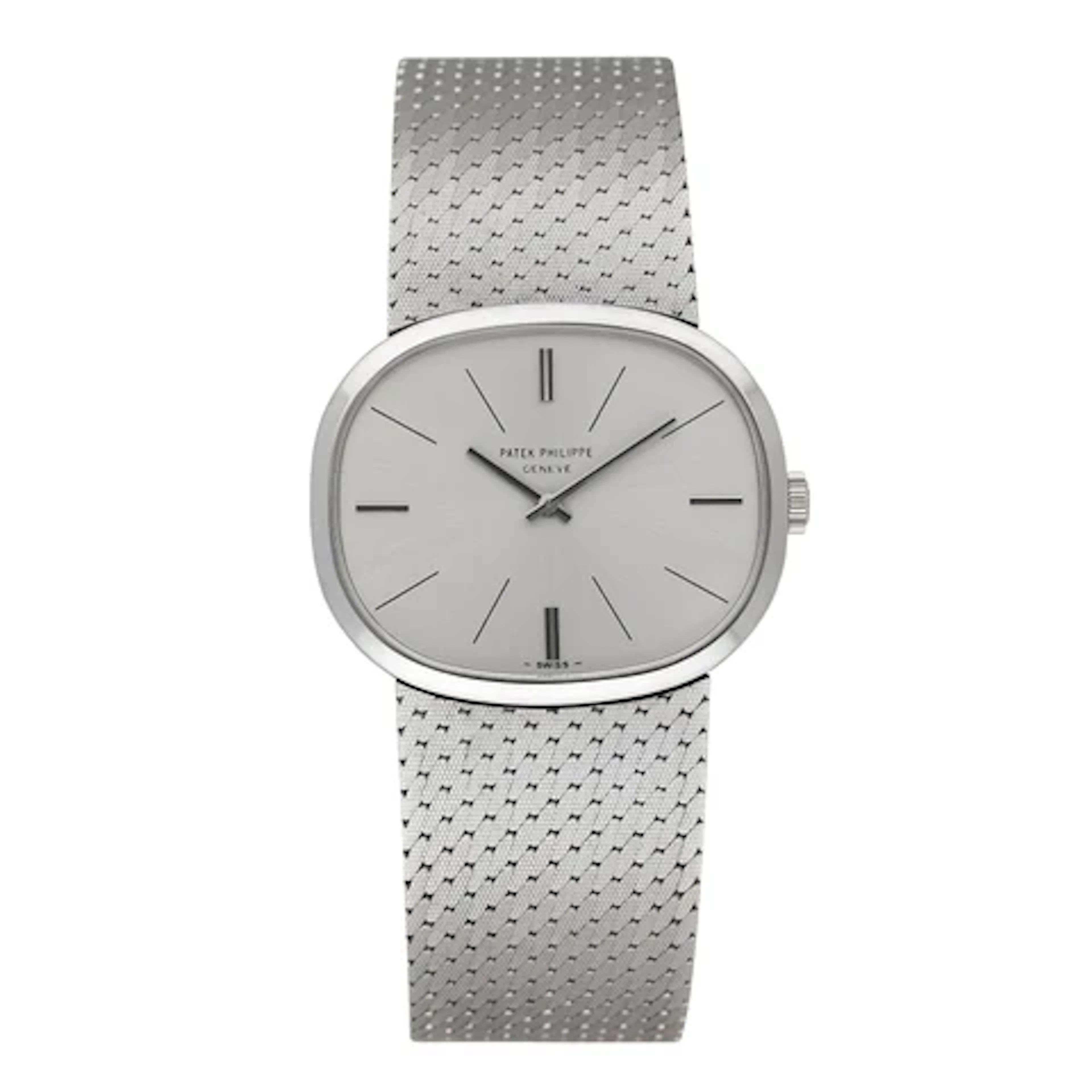 Patek Philippe Ellipse 3745/1G Silver Dial Ladies Watch