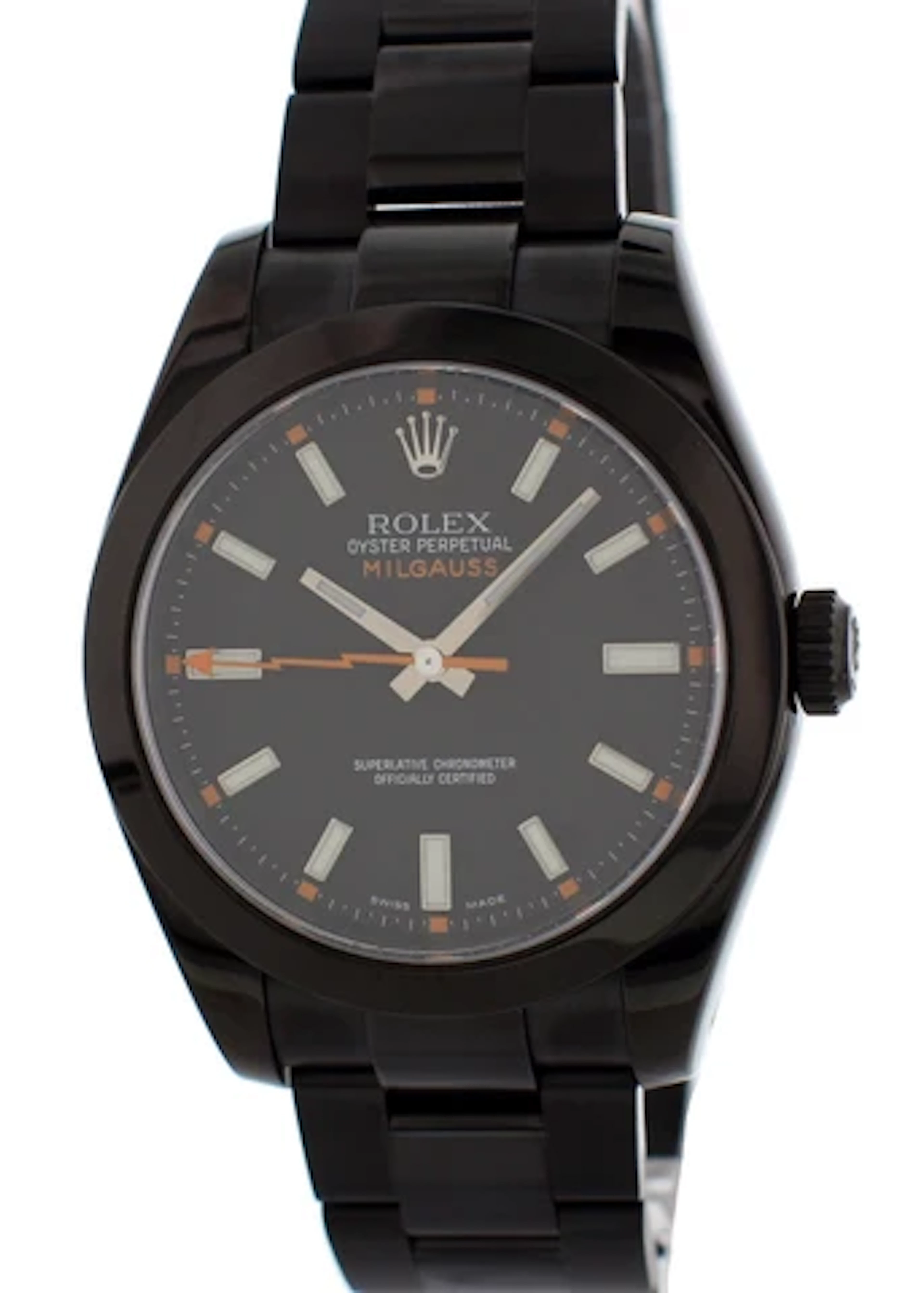 Rolex Oyster Perpetual Milgauss 116400 PVD Mens Watch