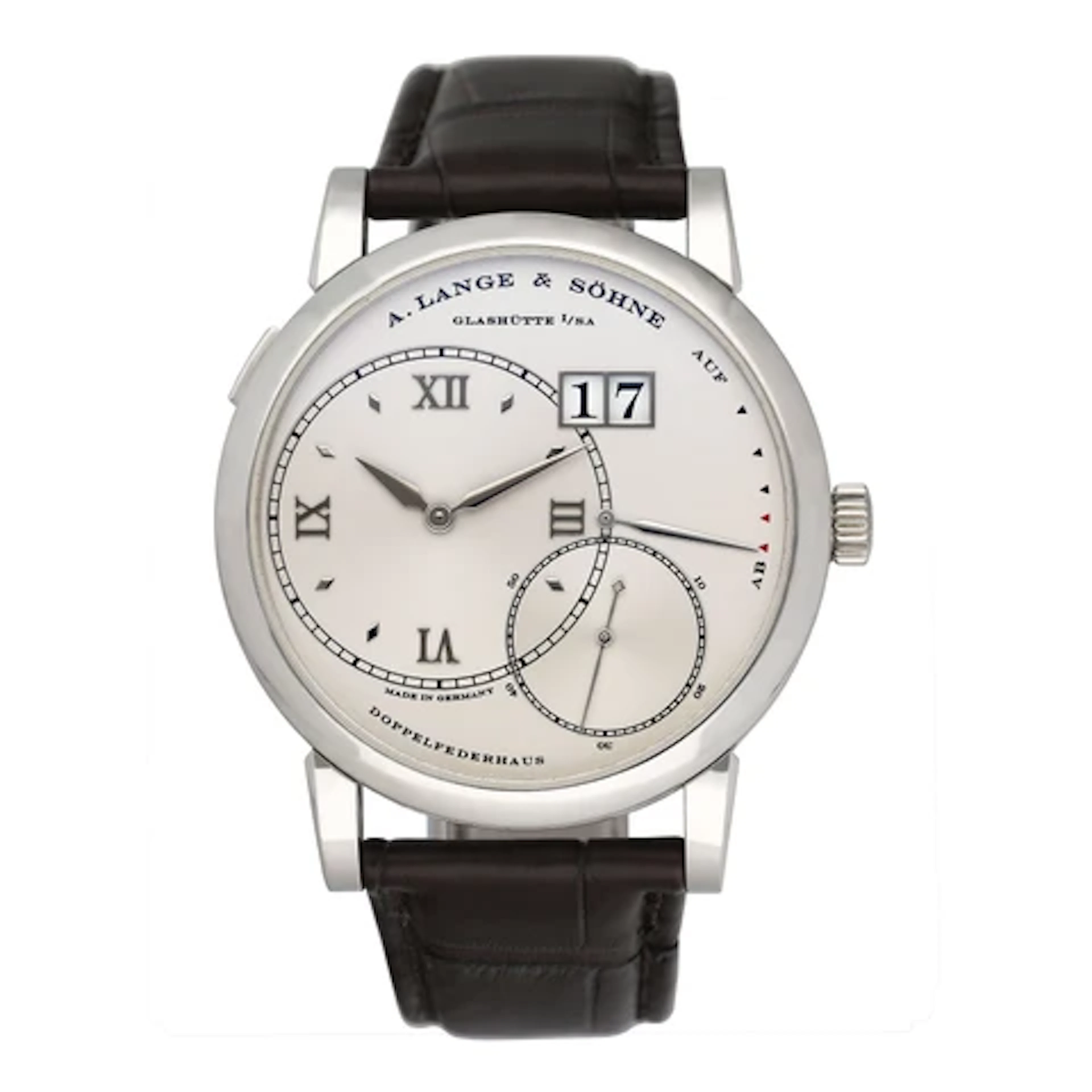 A. Lange & Sohne Lange Grand Lange 1 115.026 Silver Dial Mens Watch