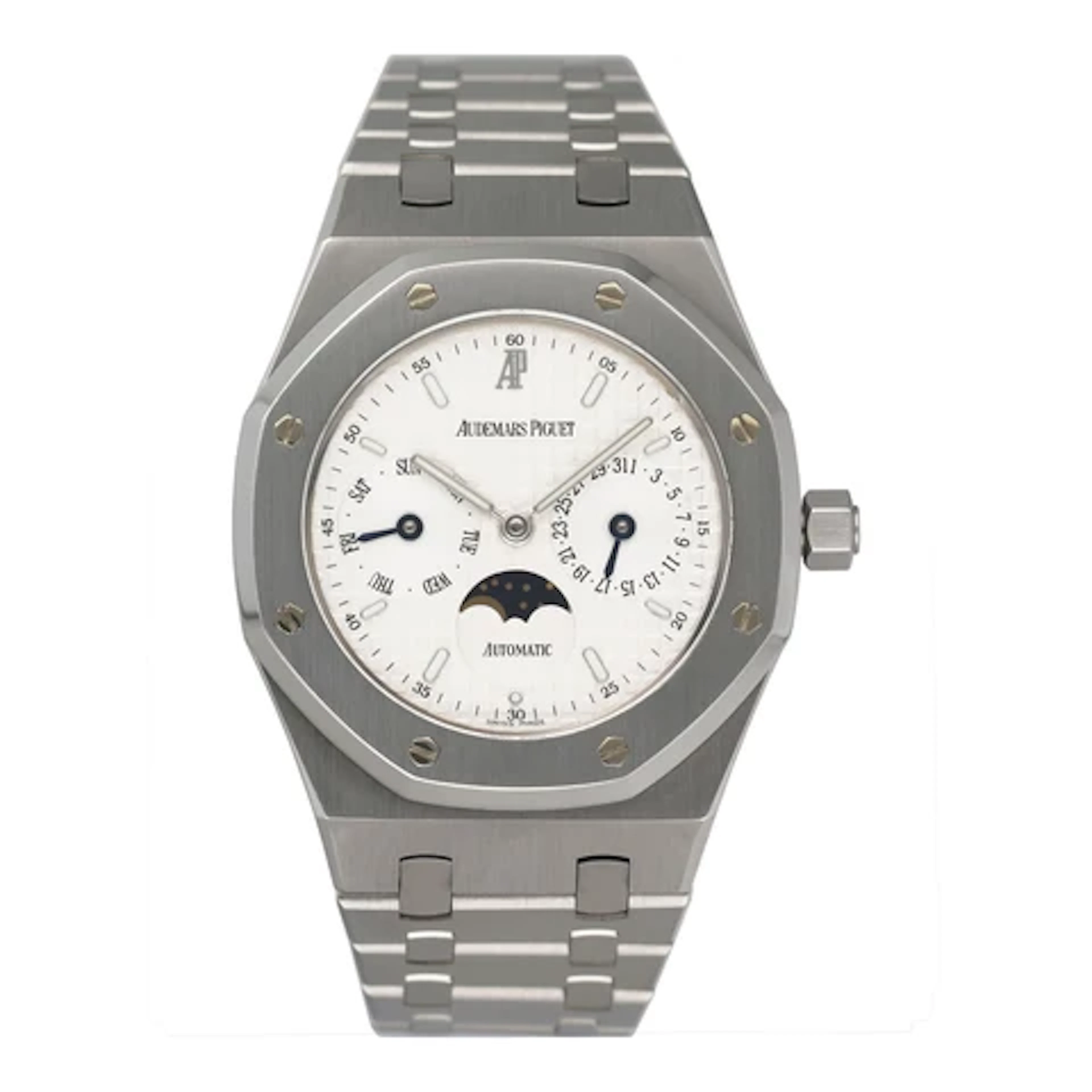 Audemars Piguet Royal Oak 25594ST Day-Date Moonphase Mens Watch