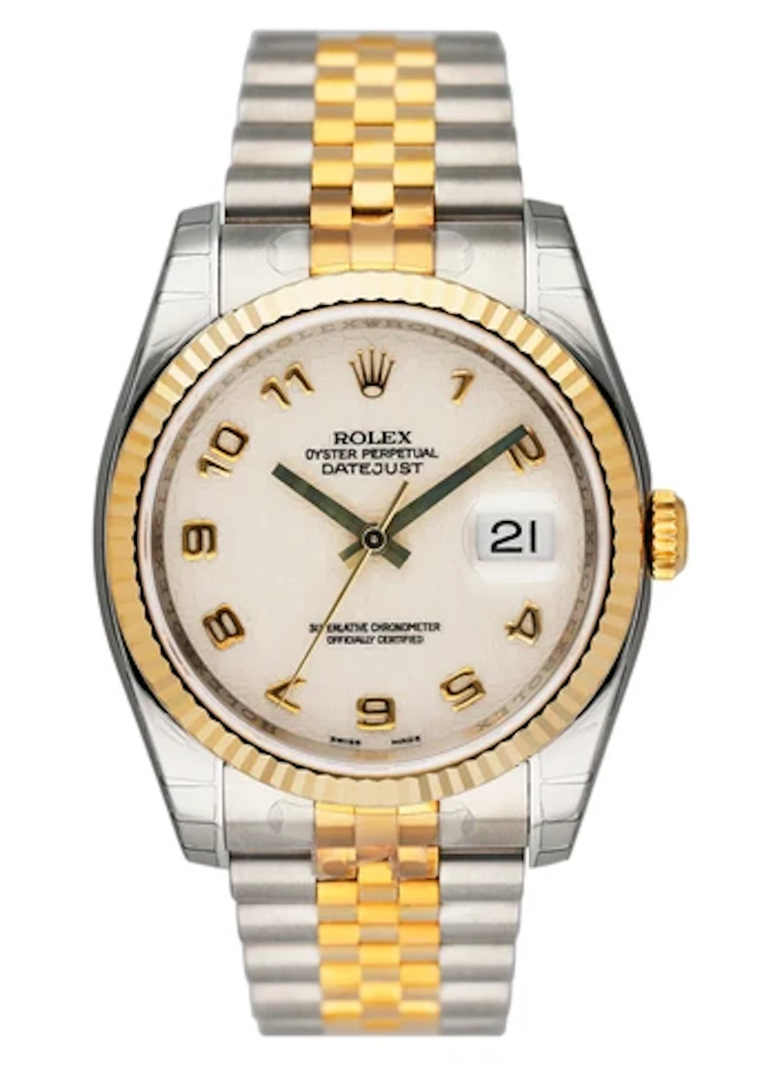 NOS With Stickers Rolex Datejust 116233 Ivory Anniversary Dial Mens