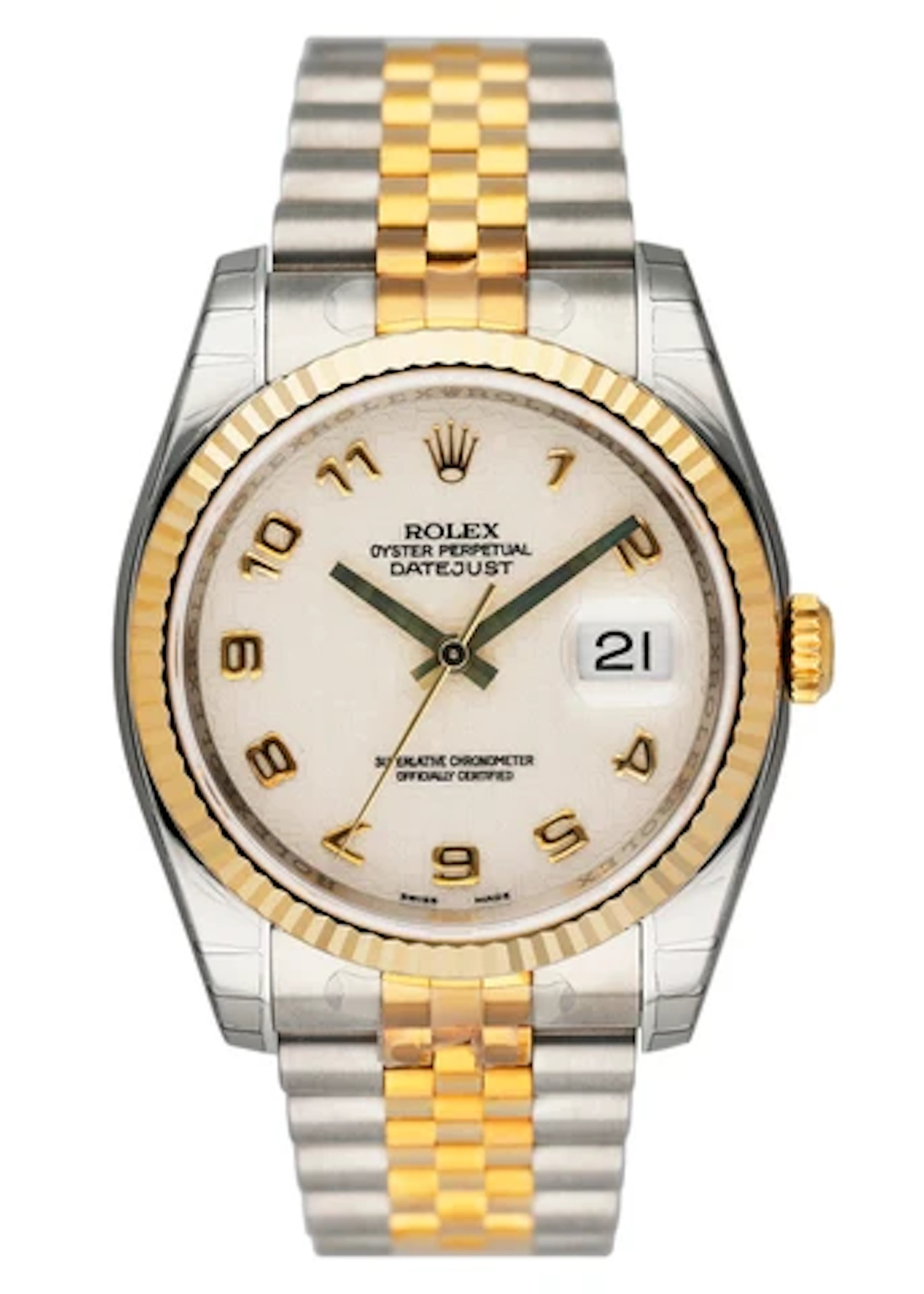 NOS With Stickers Rolex Datejust 116233 Ivory Anniversary Dial Mens