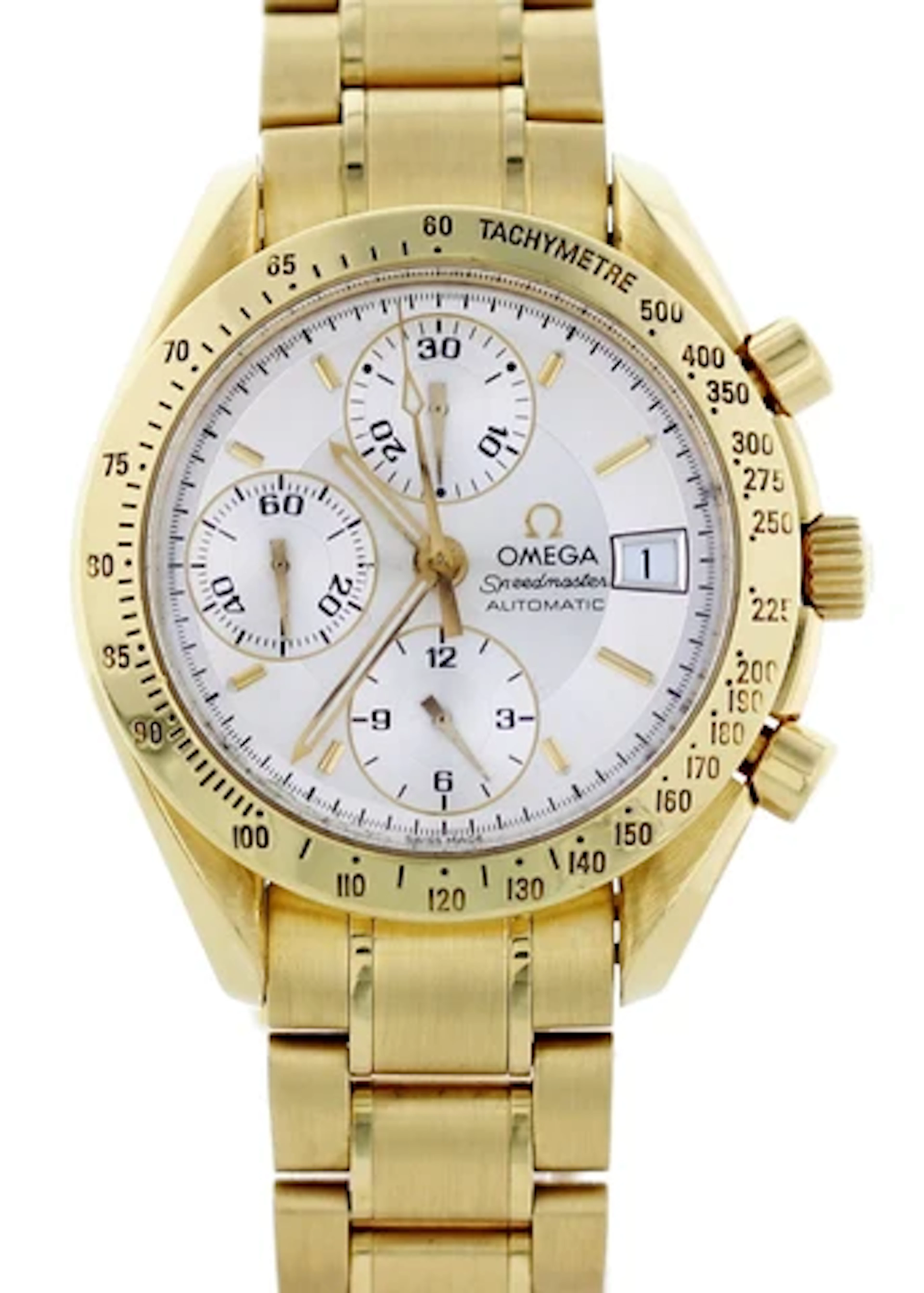 Omega Speedmaster Date chronograph 18k Yellow Gold 3113.30.00
