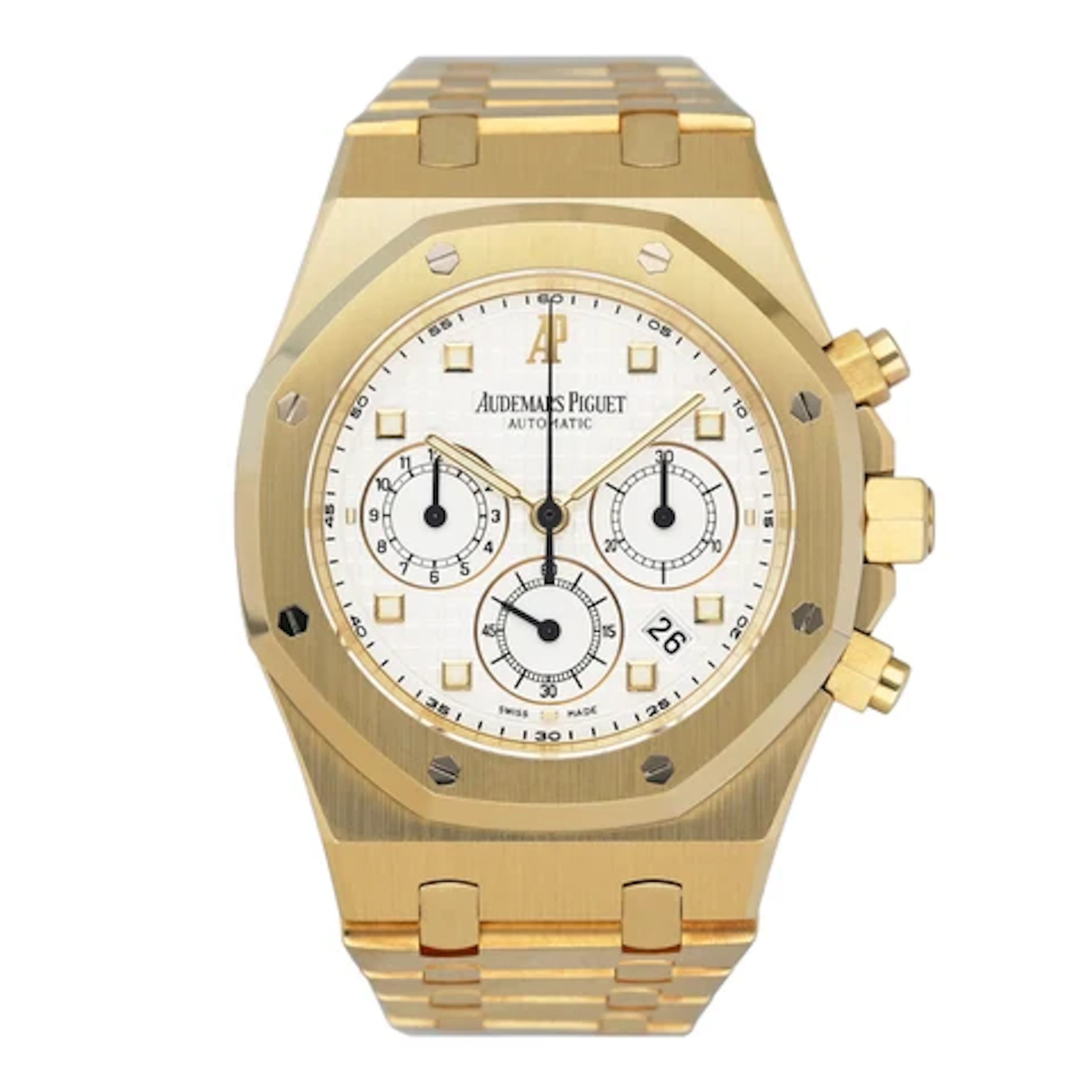 Audemars Piguet Royal Oak 25960BA White Dial Mens Watch