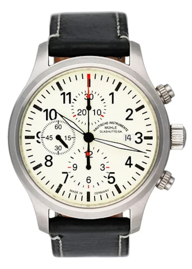 Muhle Glashutte Terrasport I Chronograph M1-37-70-LB Mens Watch Box and Papers