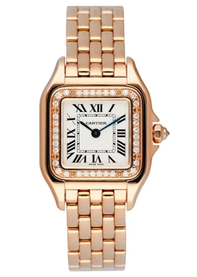Cartier Panthere WJPN0008 Diamond Rose Gold Ladies Watch Box Papers