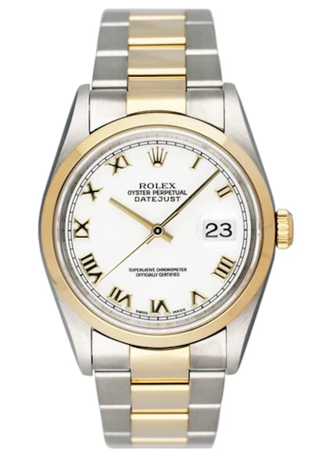 Rolex Datejust 16203 White Dial Mens Watch