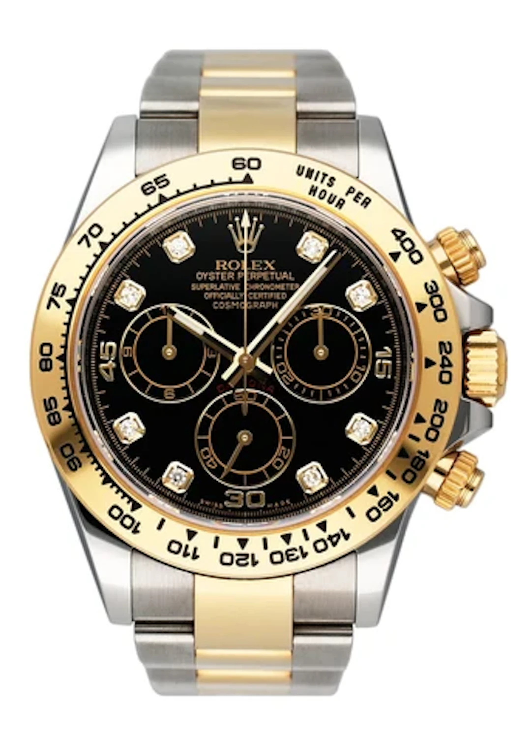Rolex Daytona 116503 Diamond Black Dial Mens Watch Box Papers