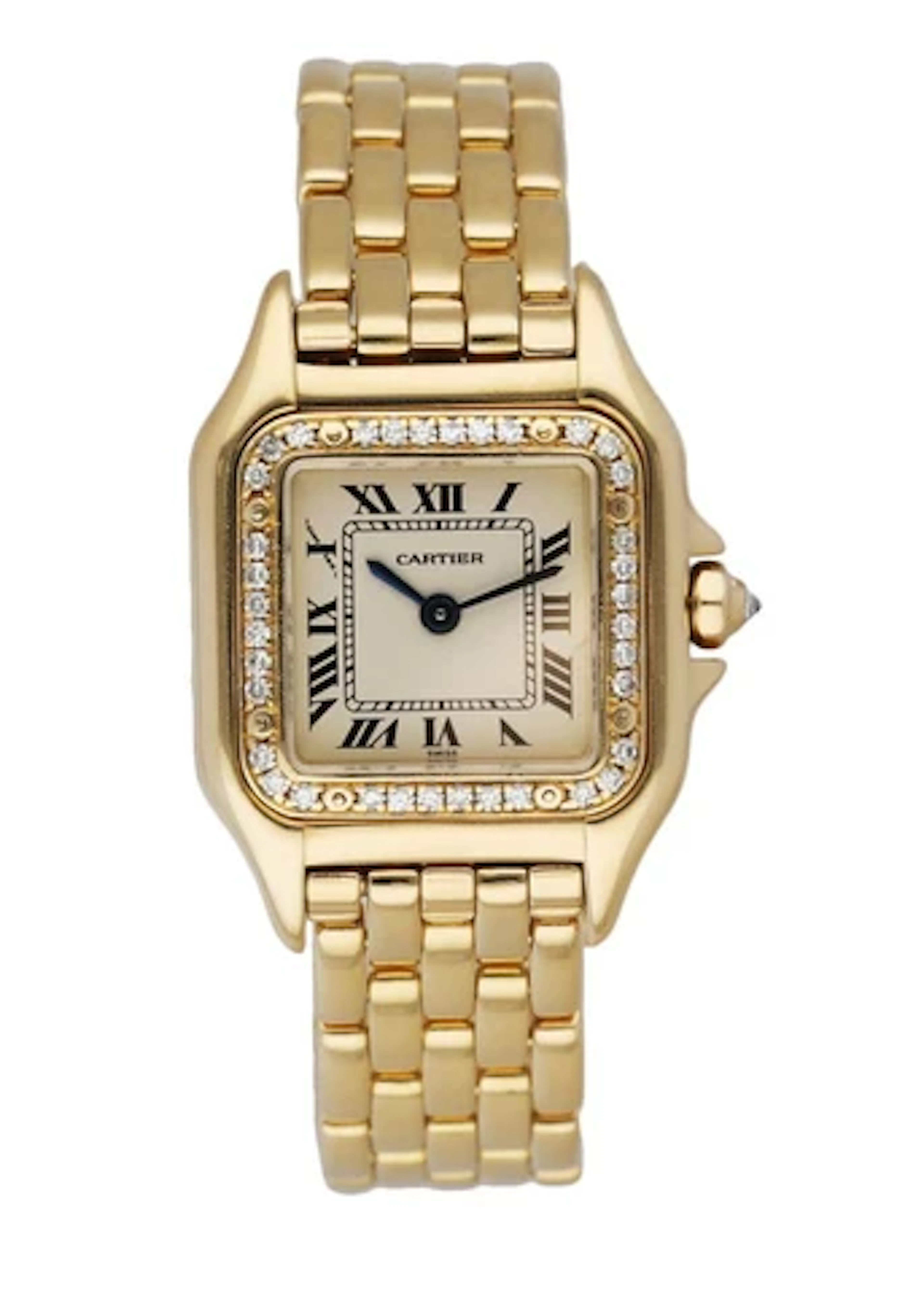 Cartier Panthere 1280 18K yellow Gold Diamonds Ladies Watch