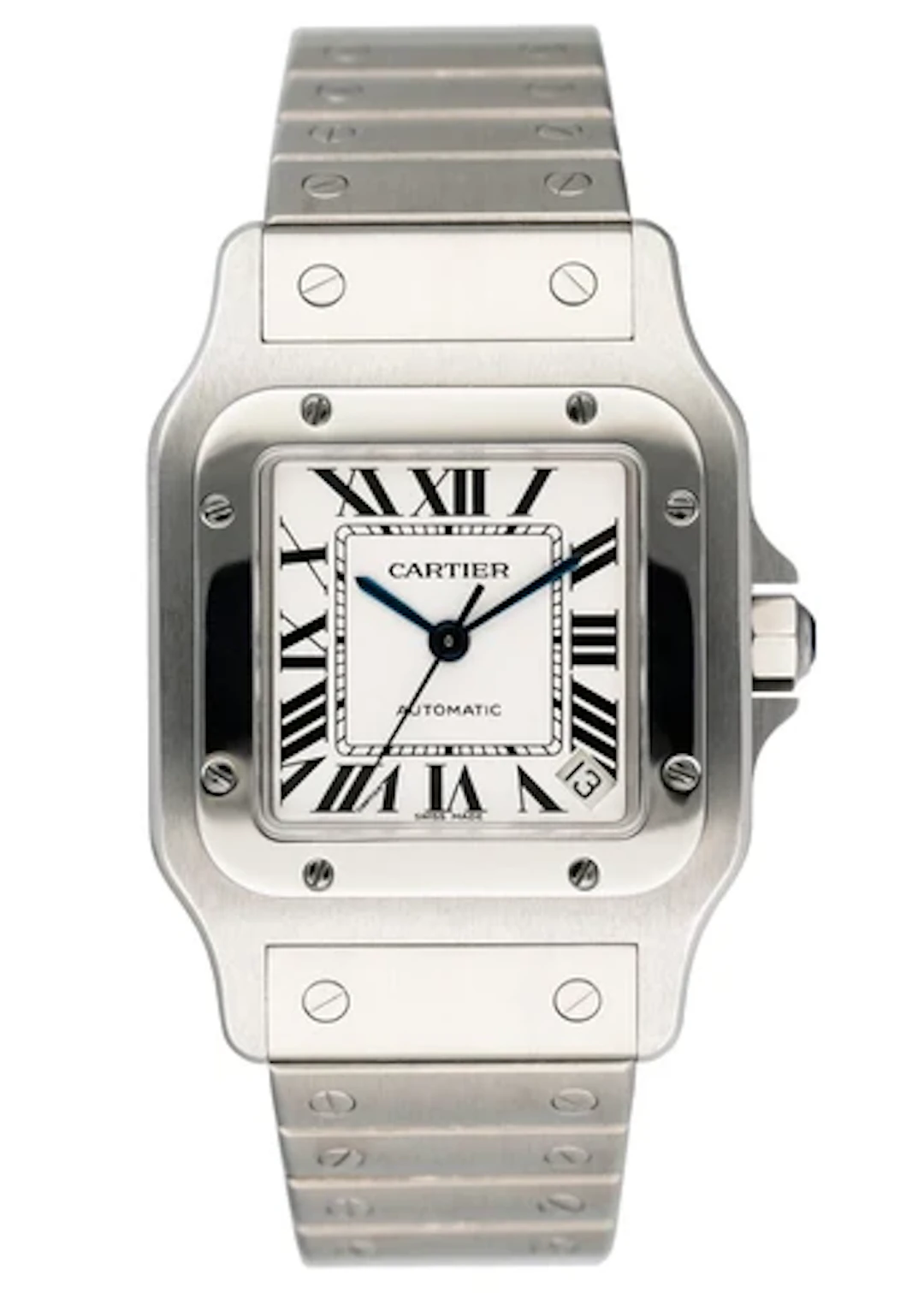 Cartier Santos Galbee W20098D6 Stainless Steel Mens Watch Box Papers