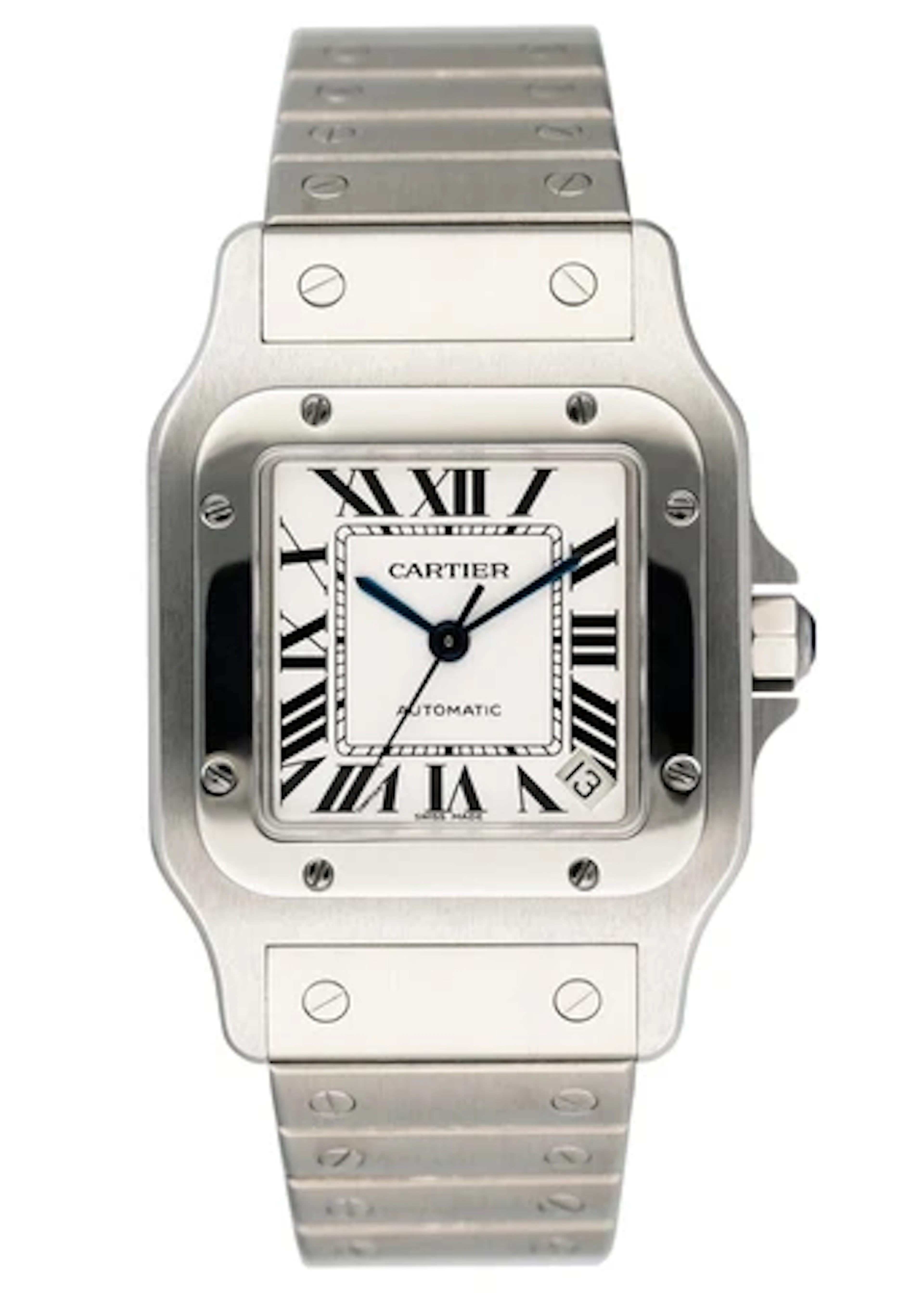 Cartier Santos Galbee W20098D6 Stainless Steel Mens Watch Box Papers
