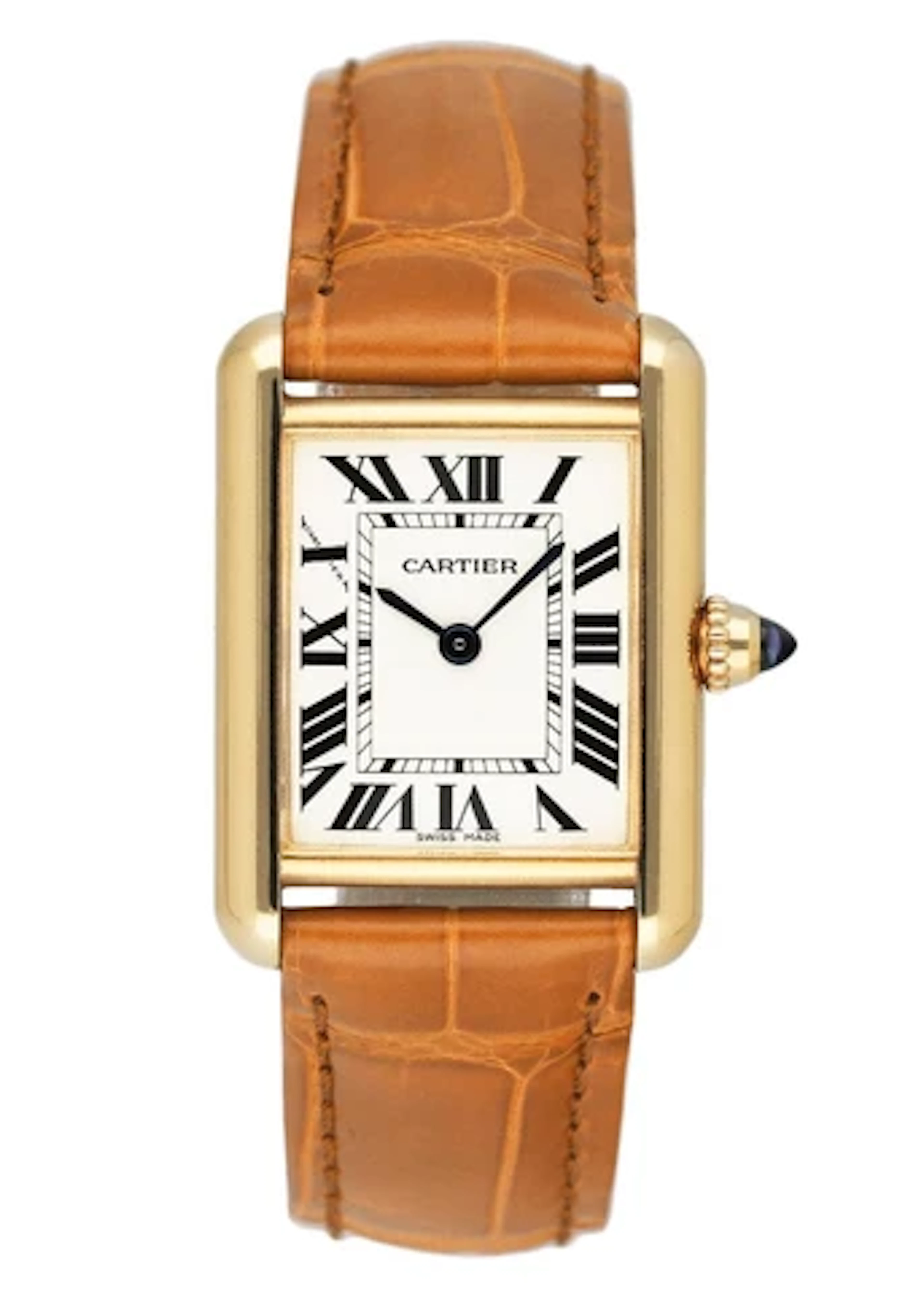 Cartier Tank Louis W1529856 18K Yellow Gold Ladies Watch Box Papers