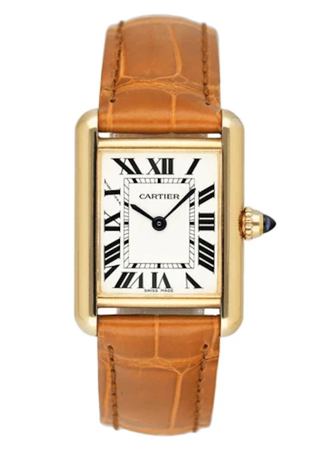 Cartier Tank Louis W1529856 18K Yellow Gold Ladies Watch Box Papers