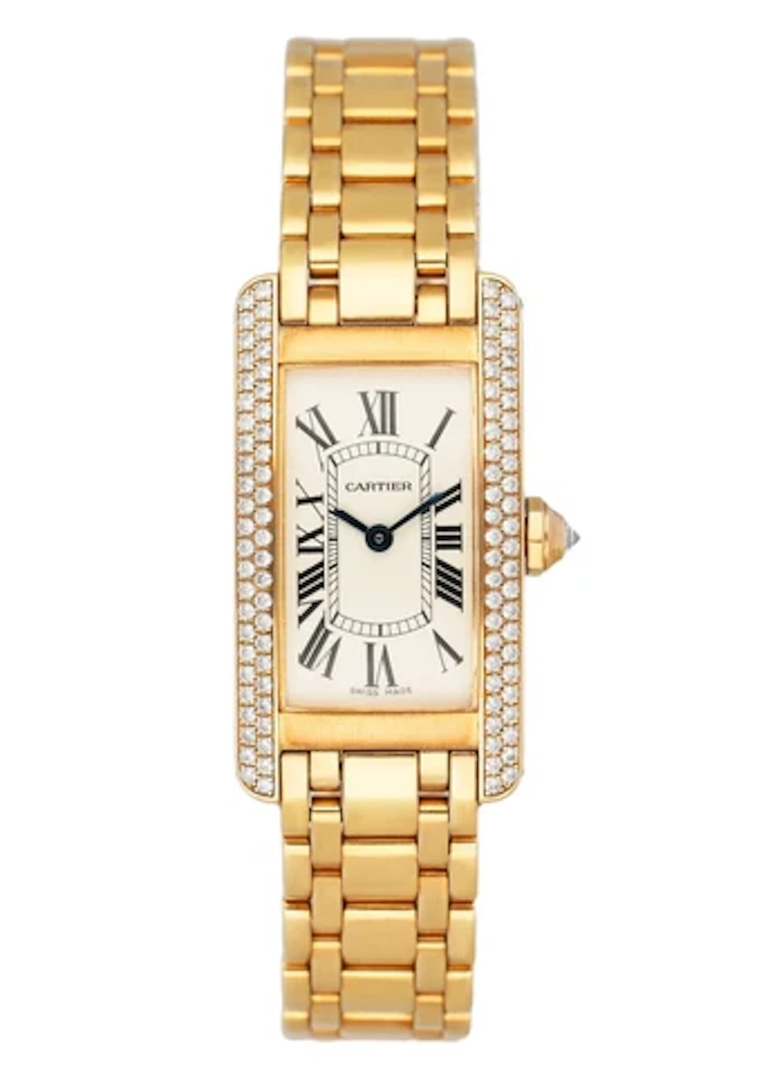 Cartier Tank Americaine WB7012K2 Diamond Ladies Watch