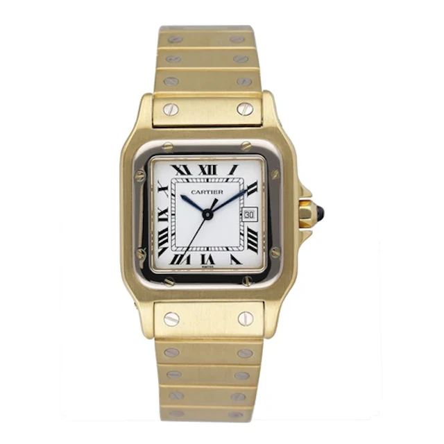 Cartier Santos Deux Ors 2900 White & Yellow Gold Watch