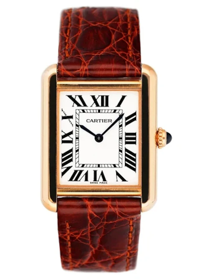 Cartier Tank Solo W5200024 18K Rose Gold Watch Box Papers