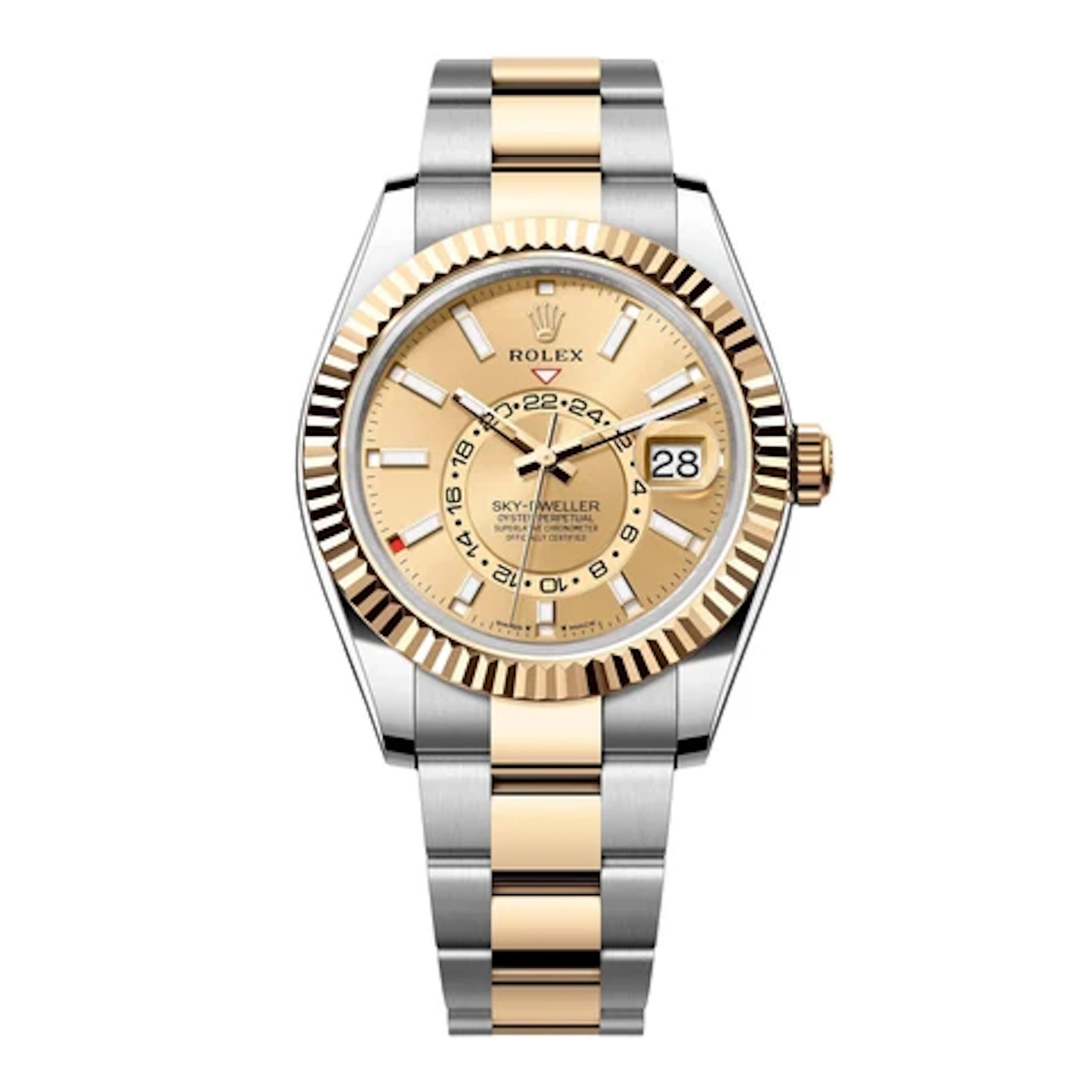 Rolex Sky-Dweller 336933 Champagne Dial Mens Watch Box Papers
