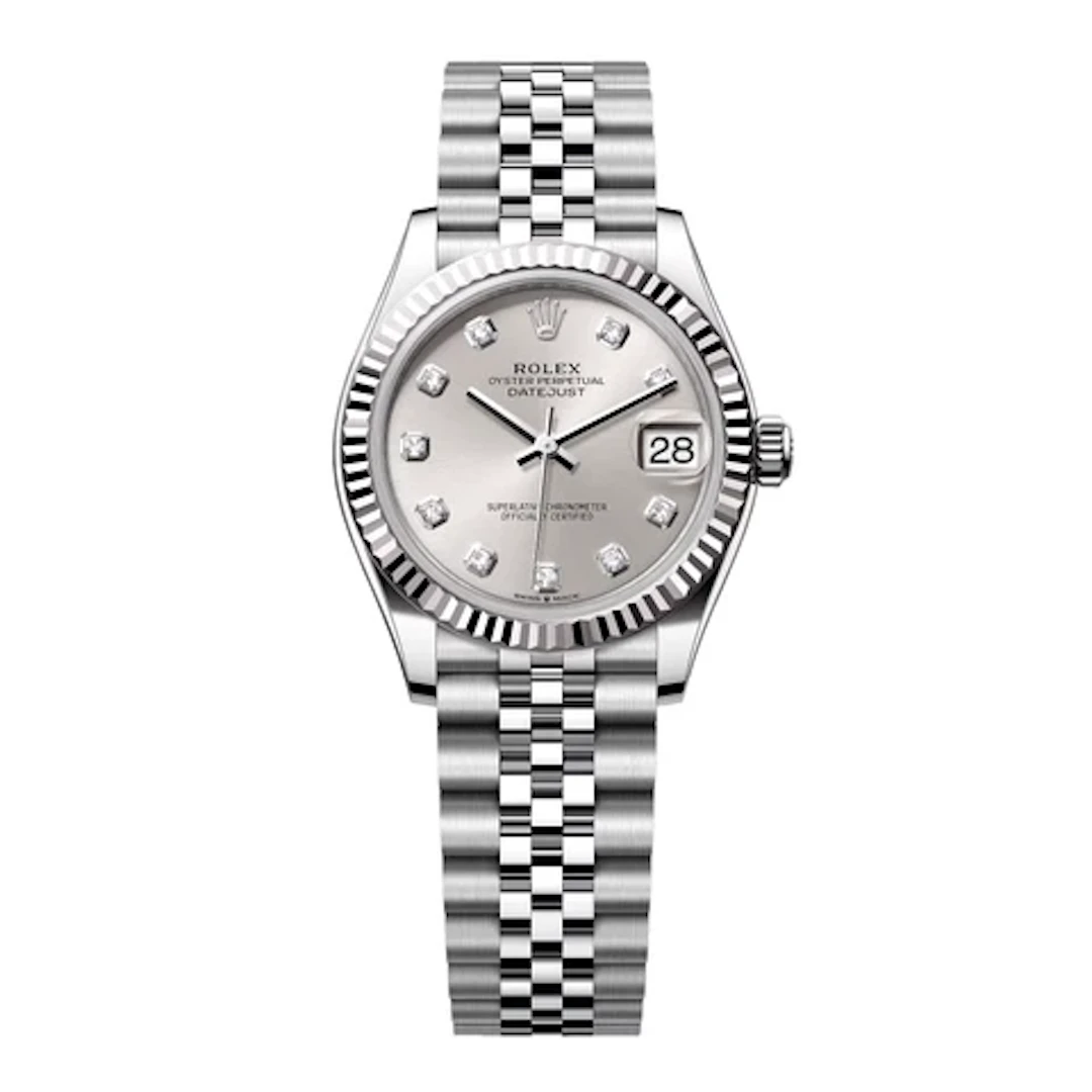 Rolex Datejust 278274 Diamond Silver Dial Ladies Watch Box Papers