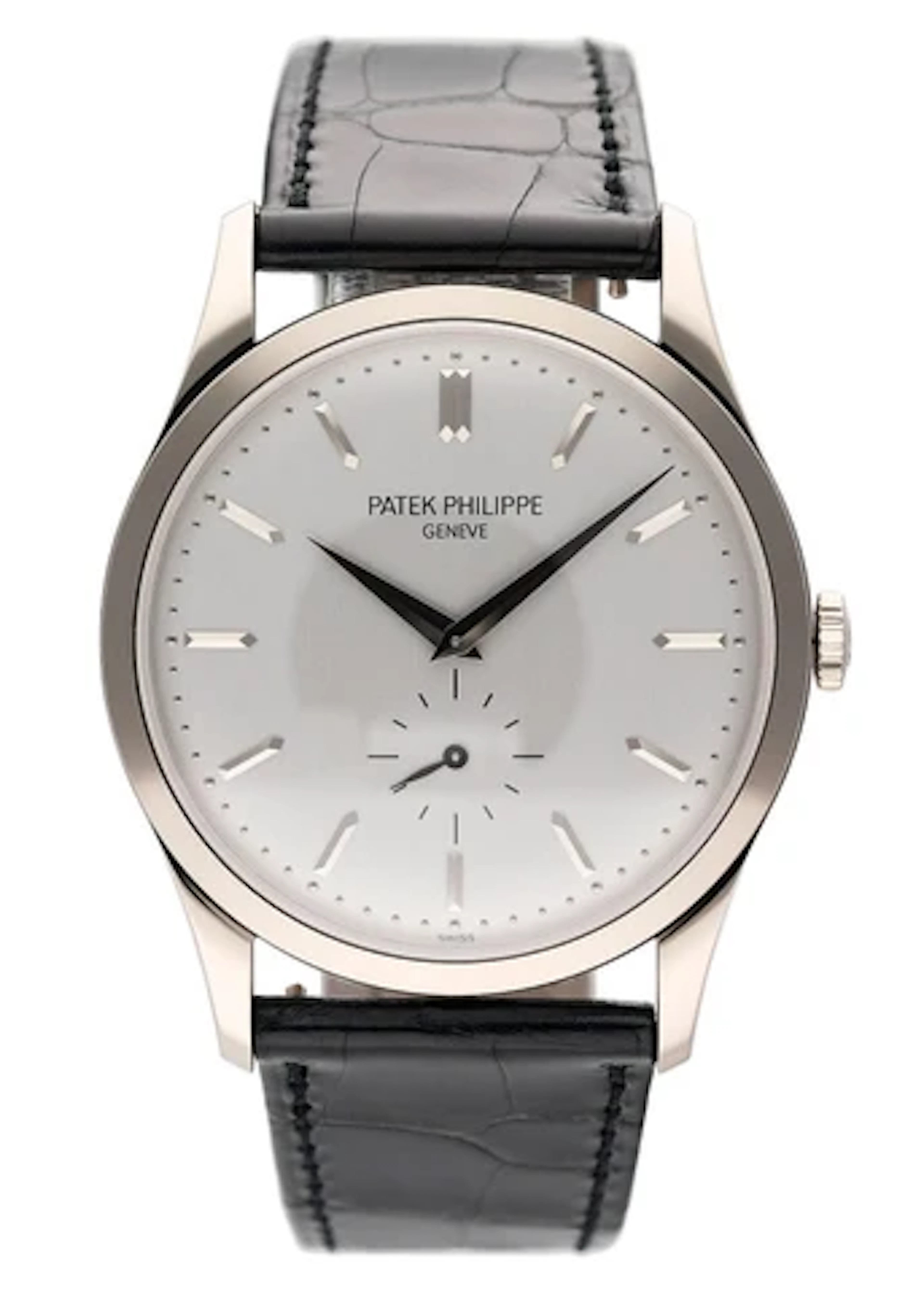 Patek Philippe Calatrava 5196G 18K White Gold Mens Watch Box Papers