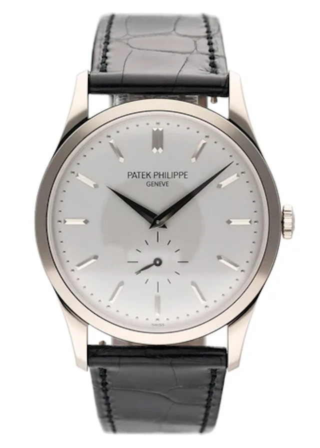 Patek Philippe Calatrava 5196G 18K White Gold Mens Watch Box Papers