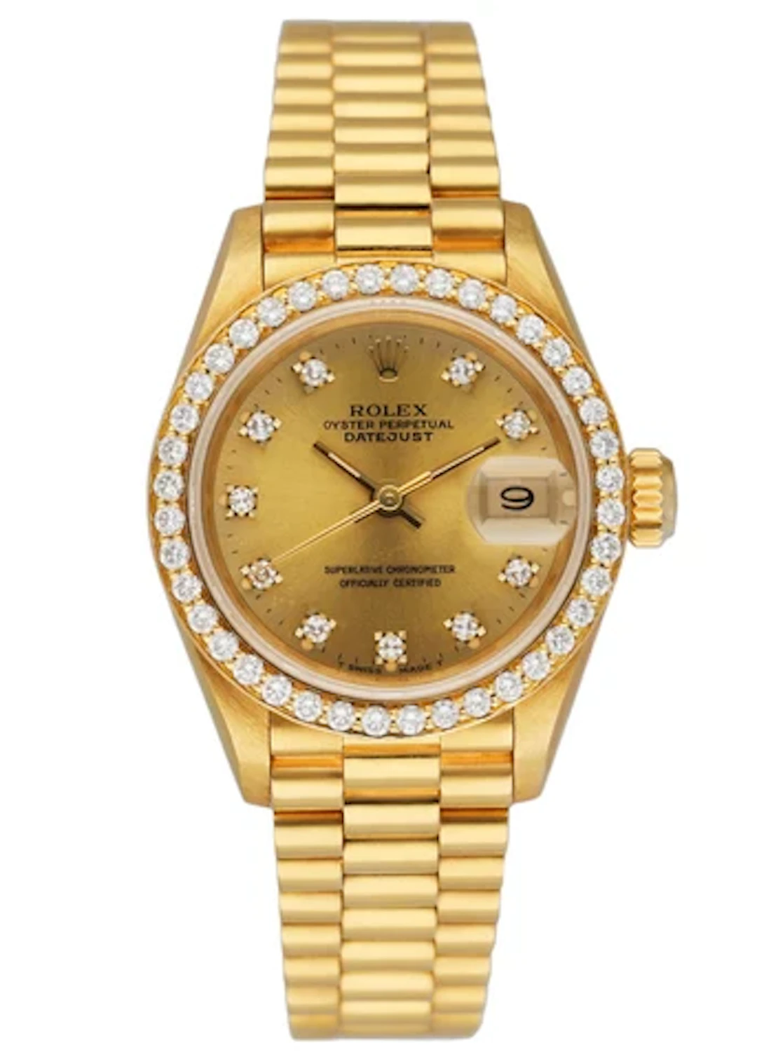 Rolex Datejust 69138 Diamond Dial & Bezel Ladies Watch