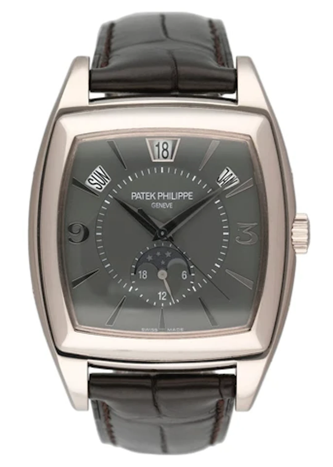 Patek Philippe Gondolo Calendario 5135G Grey Dial Mens Watch With Papers