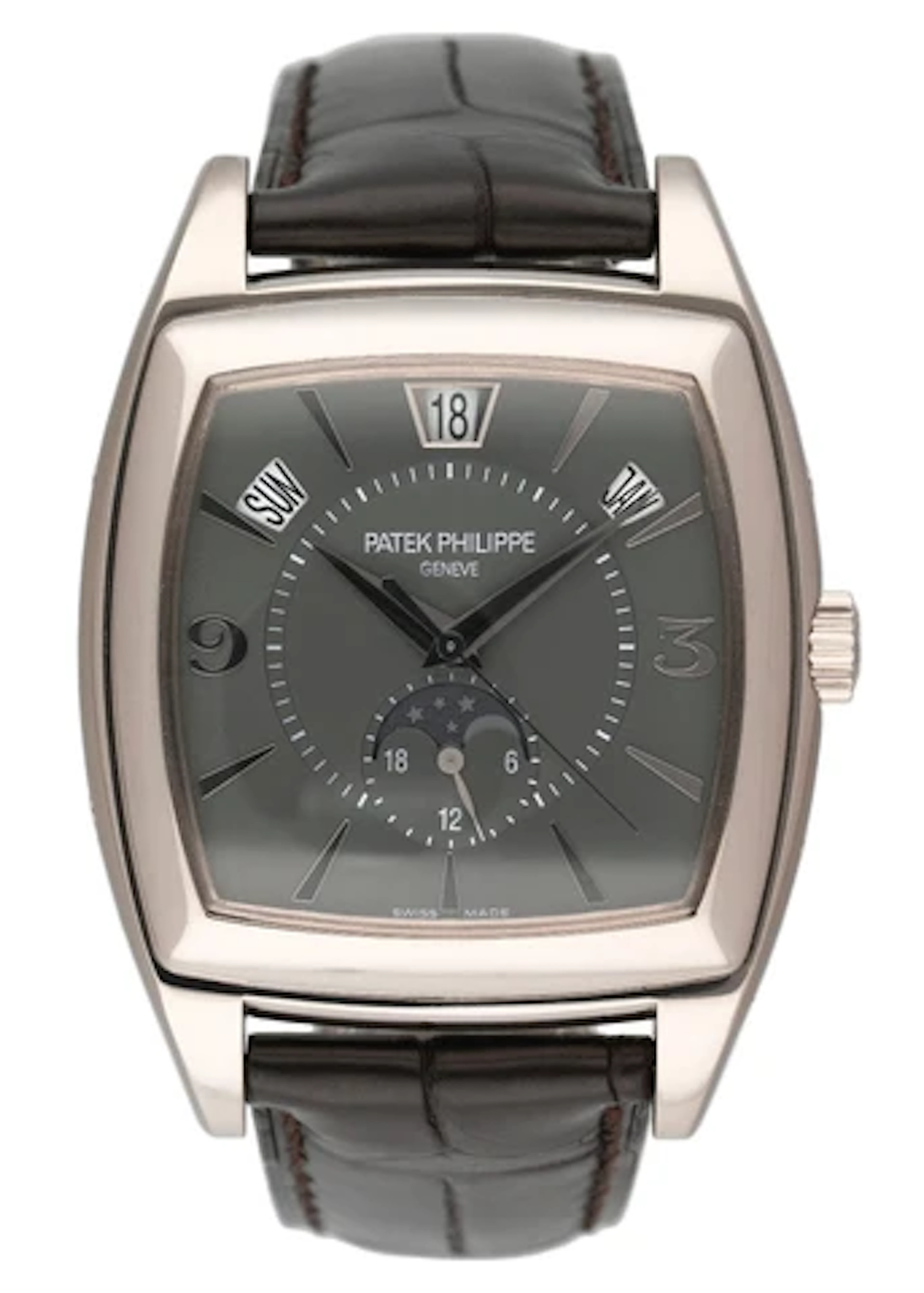 Patek Philippe Gondolo Calendario 5135G Grey Dial Mens Watch With Papers
