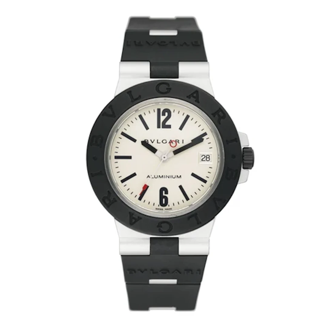 Bvlgari Aluminium AL 38 A Silver Dial Watch