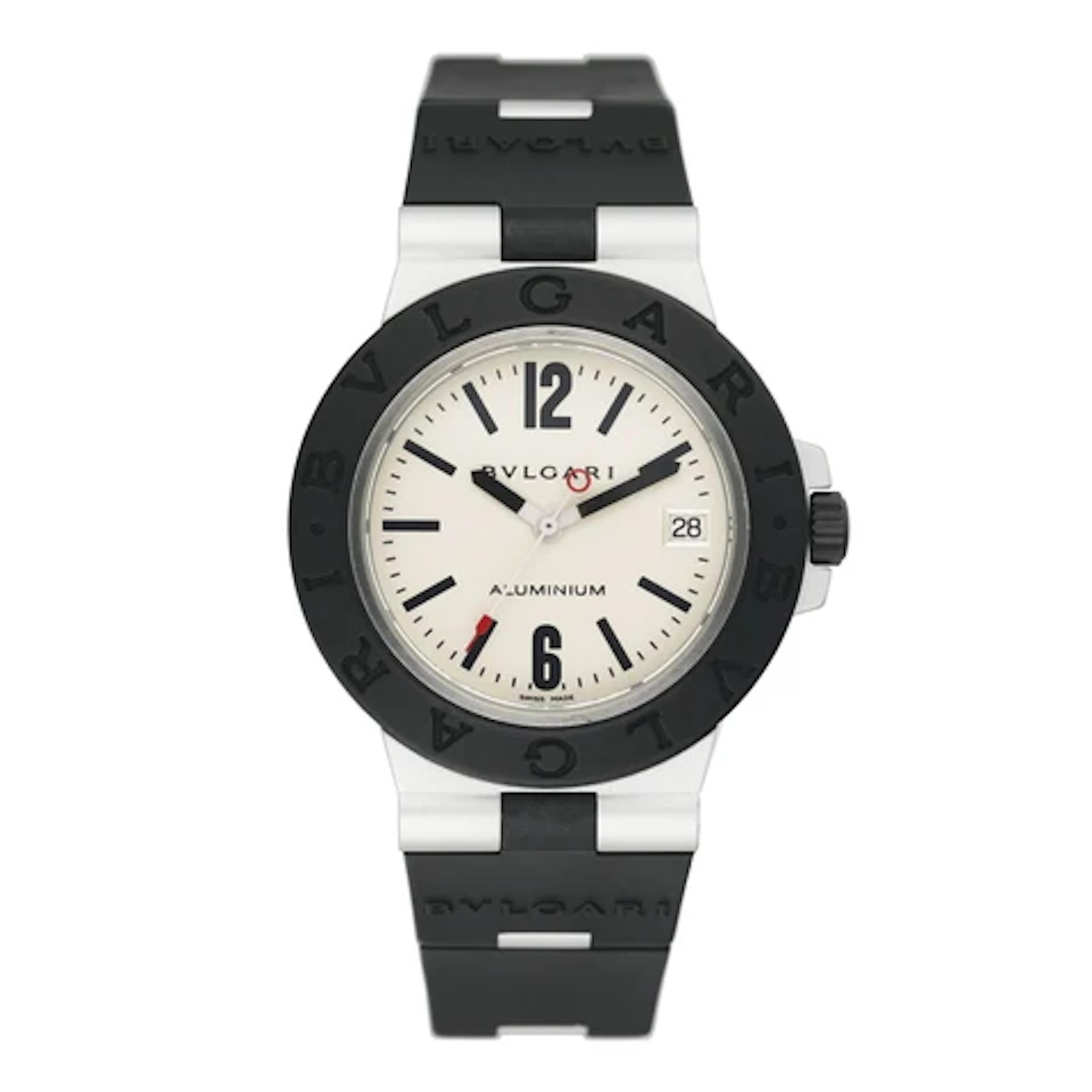 Bvlgari Aluminium AL 38 A Silver Dial Watch