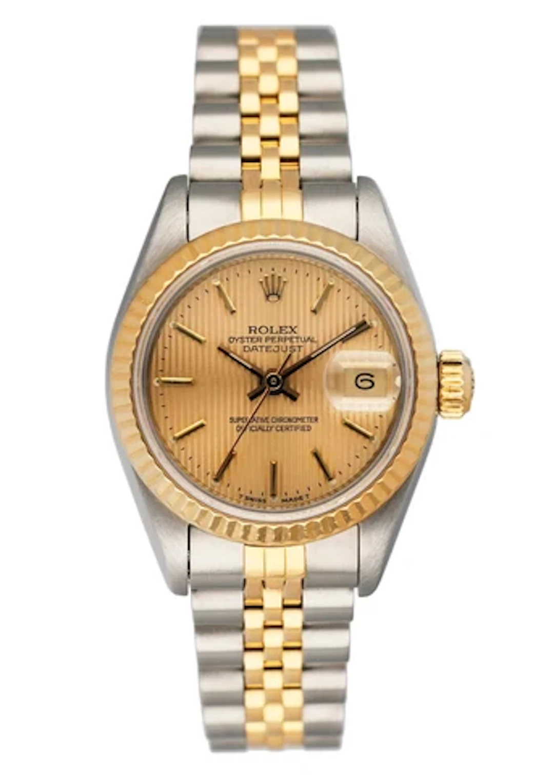 Rolex Datejust 69173 Tapestry Champagne Dial Ladies Watch