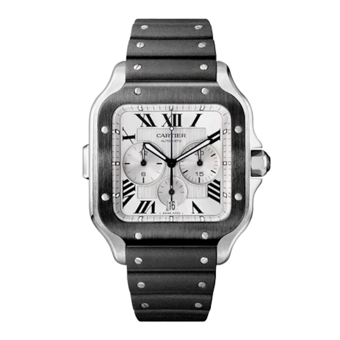 Cartier Santos XL WSSA0017 Chronograph Mens Watch Box Papers