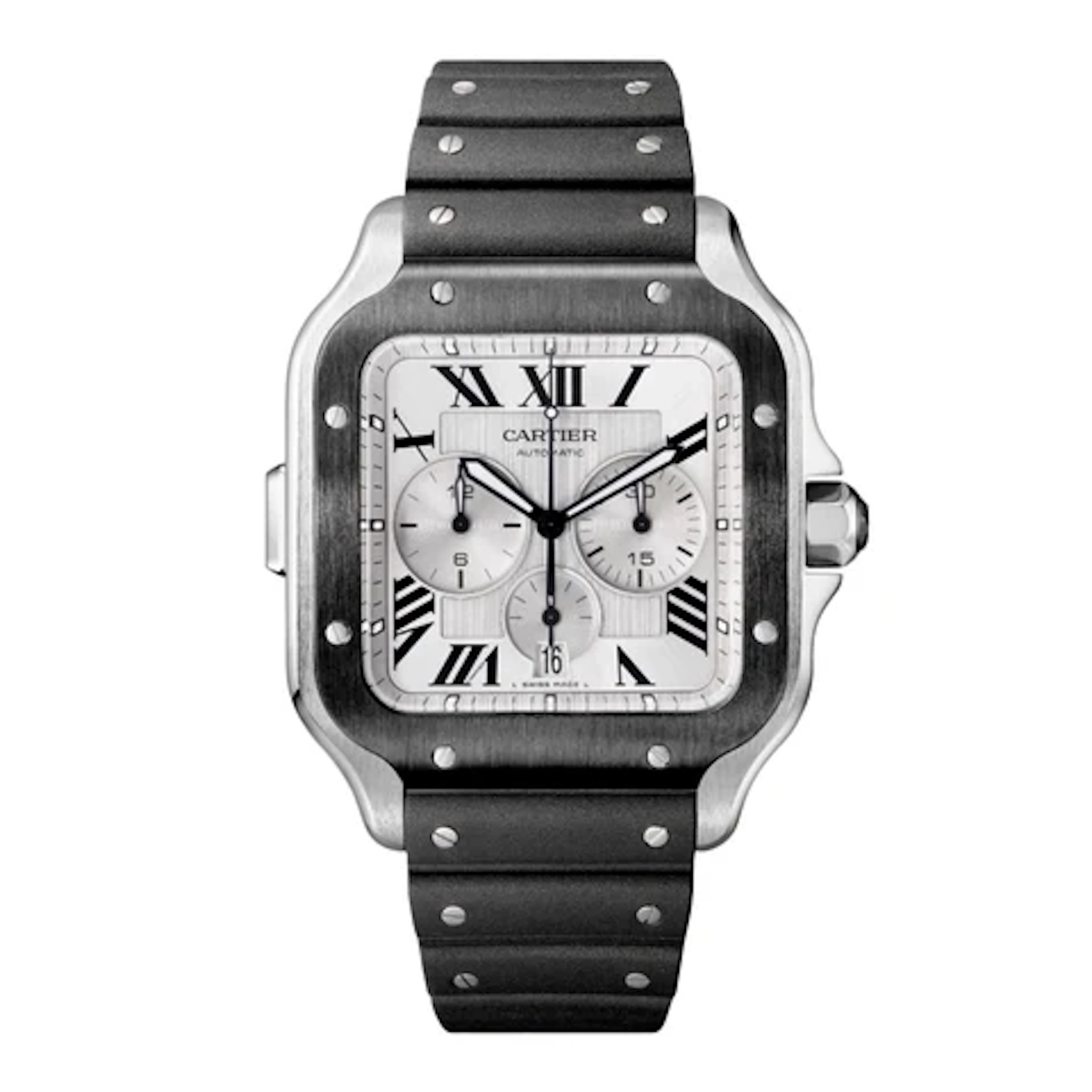 Cartier Santos XL WSSA0017 Chronograph Mens Watch Box Papers