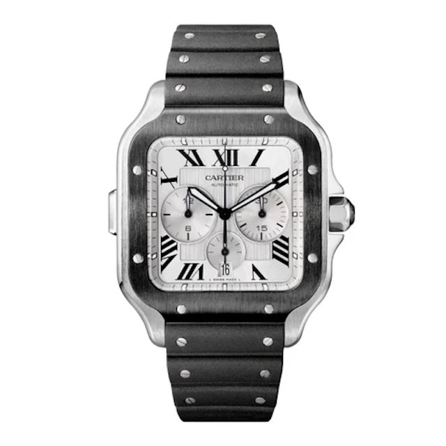 Cartier Santos XL WSSA0017 Chronograph Mens Watch Box Papers