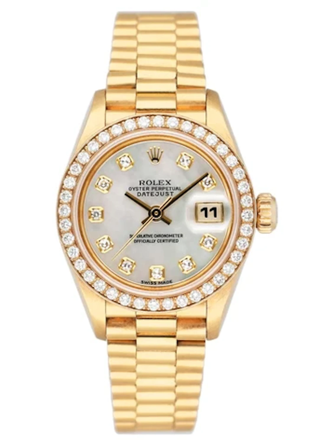 Rolex Datejust 69138 Diamond MOP Dial Ladies Watch