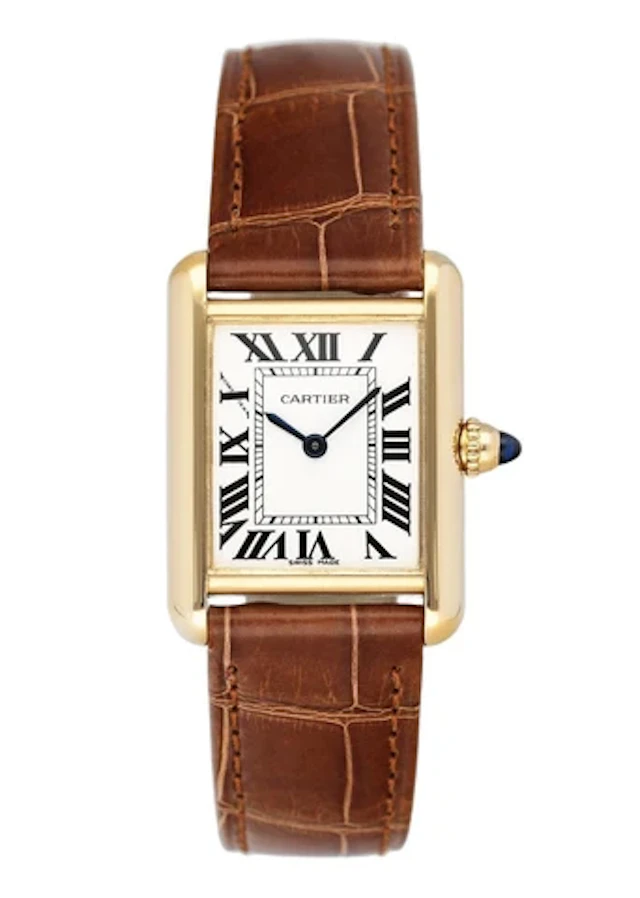 Cartier Tank Louis W1529856 18K Yellow Gold Ladies Watch Box Papers