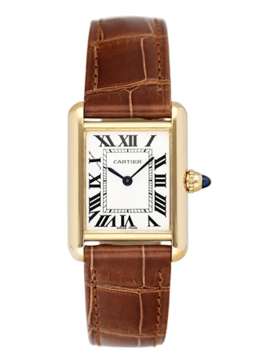 Cartier Tank Louis W1529856 18K Yellow Gold Ladies Watch Box Papers