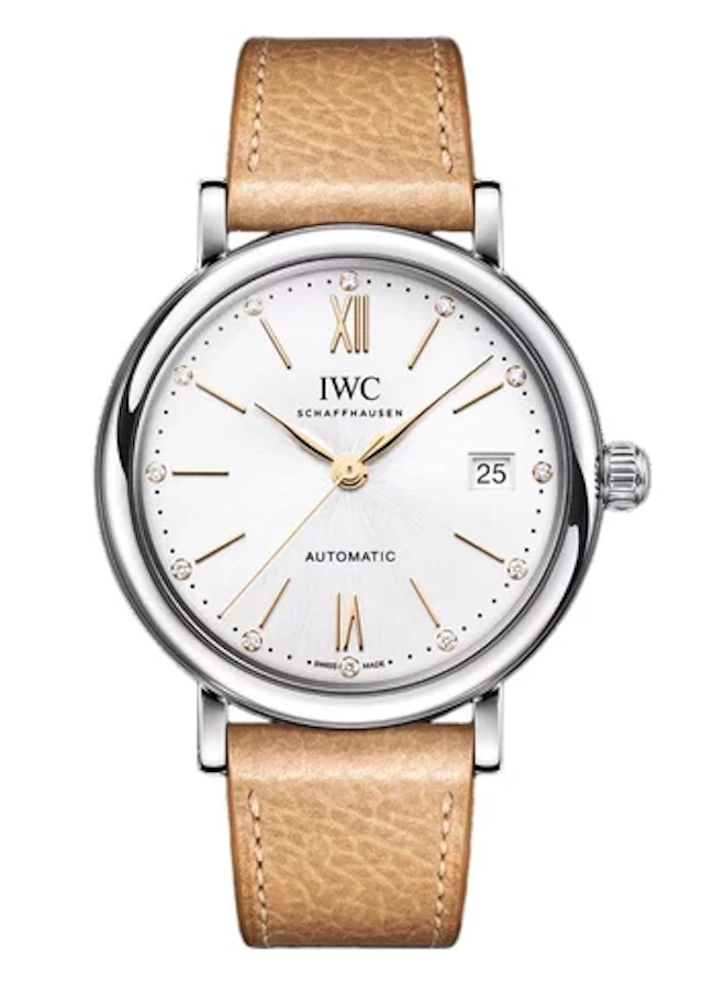 IWC Portofino Automatic 37 IW458601 Diamond Silver Dial Ladies Watch