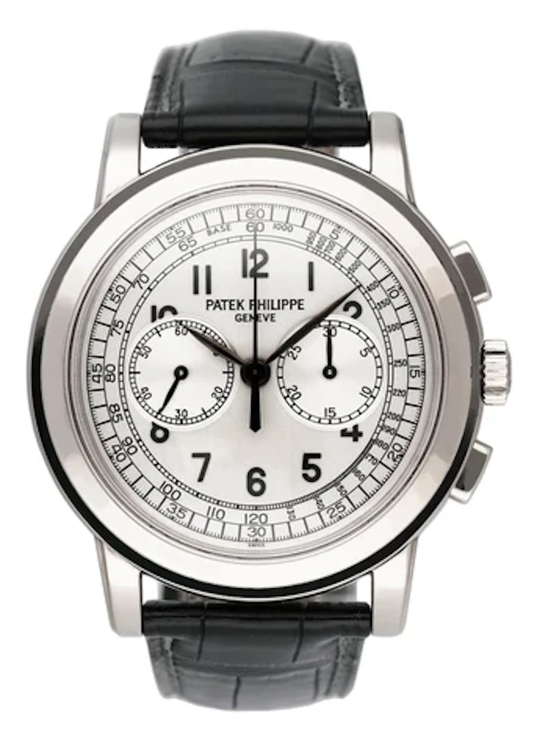 Patek Philippe Complications Chronograph 5070G Silver Dial Mens Watch