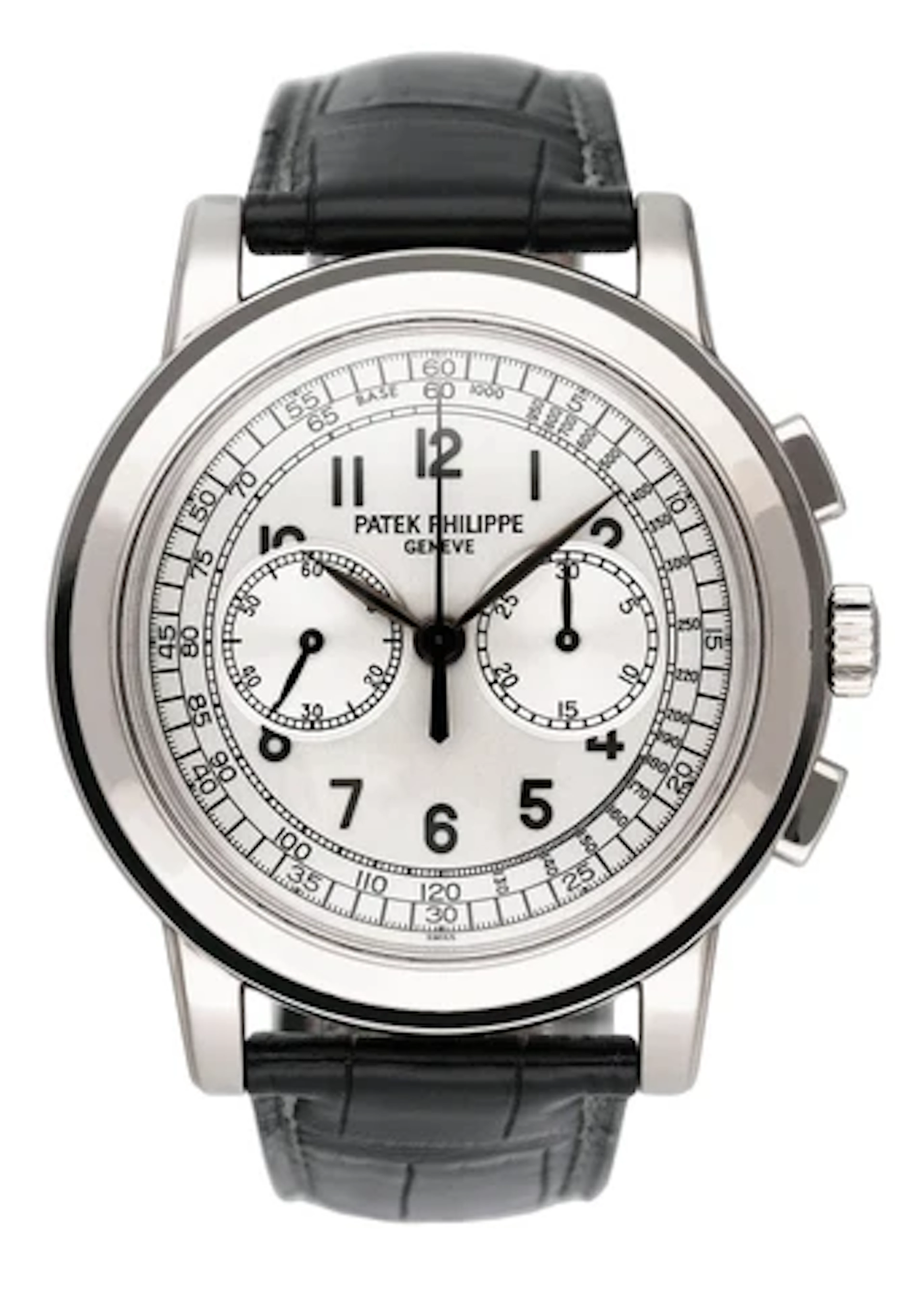Patek Philippe Complications Chronograph 5070G Silver Dial Mens Watch