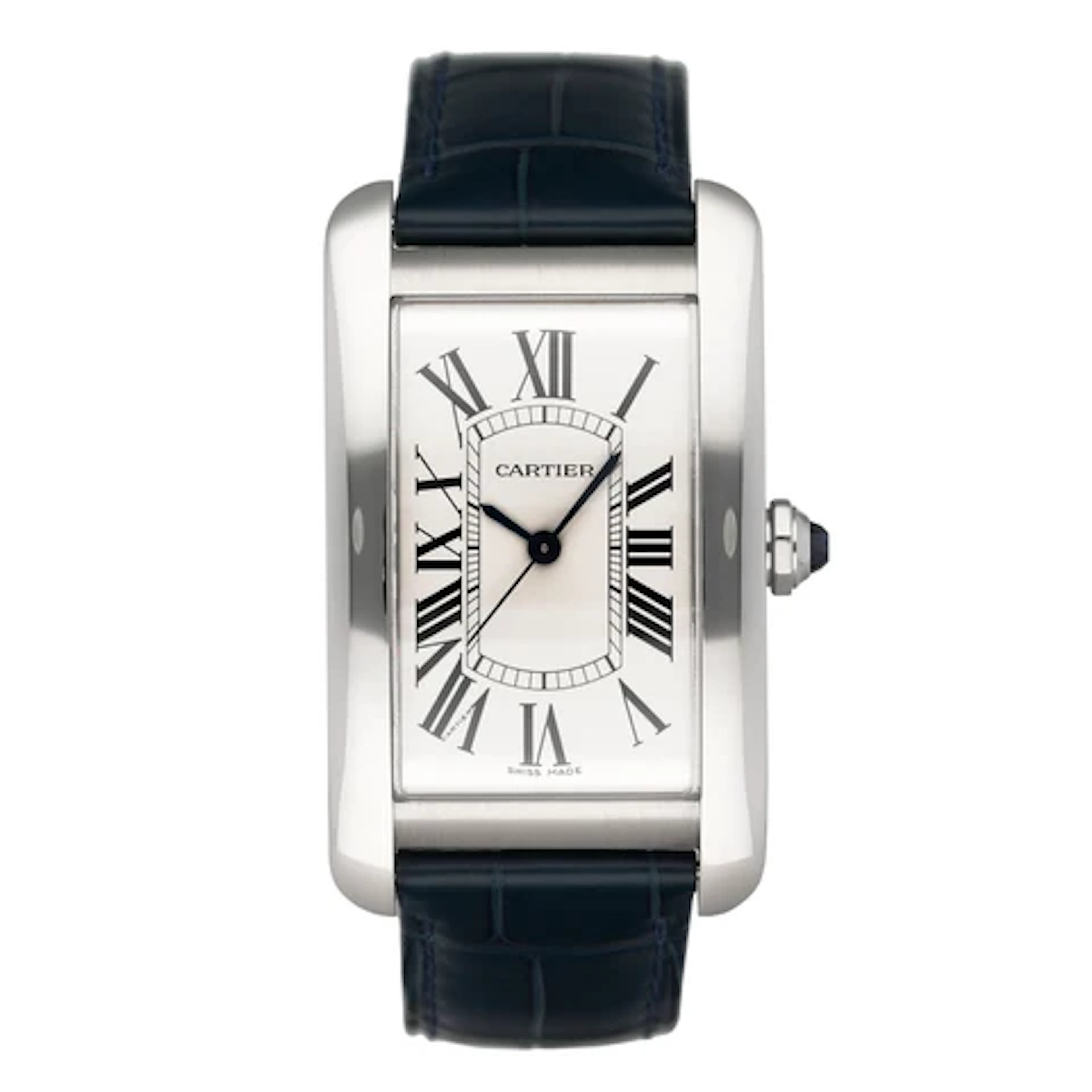 Cartier Tank Americaine Large WSTA0018 Steel Mens Watch Box Papers