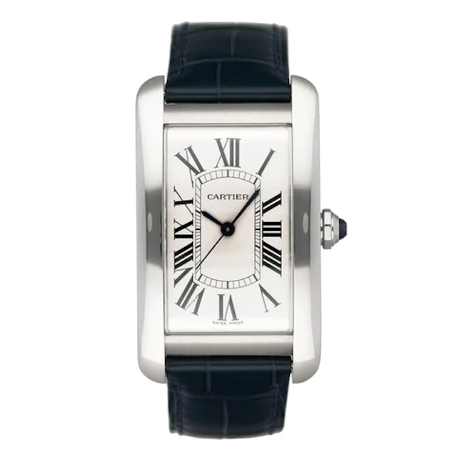 Cartier Tank Americaine Large WSTA0018 Steel Mens Watch Box Papers