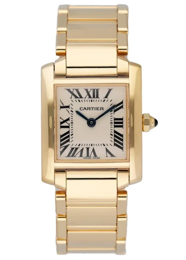 Cartier Tank Francaise W50002N2 Yellow Gold Ladies Watch