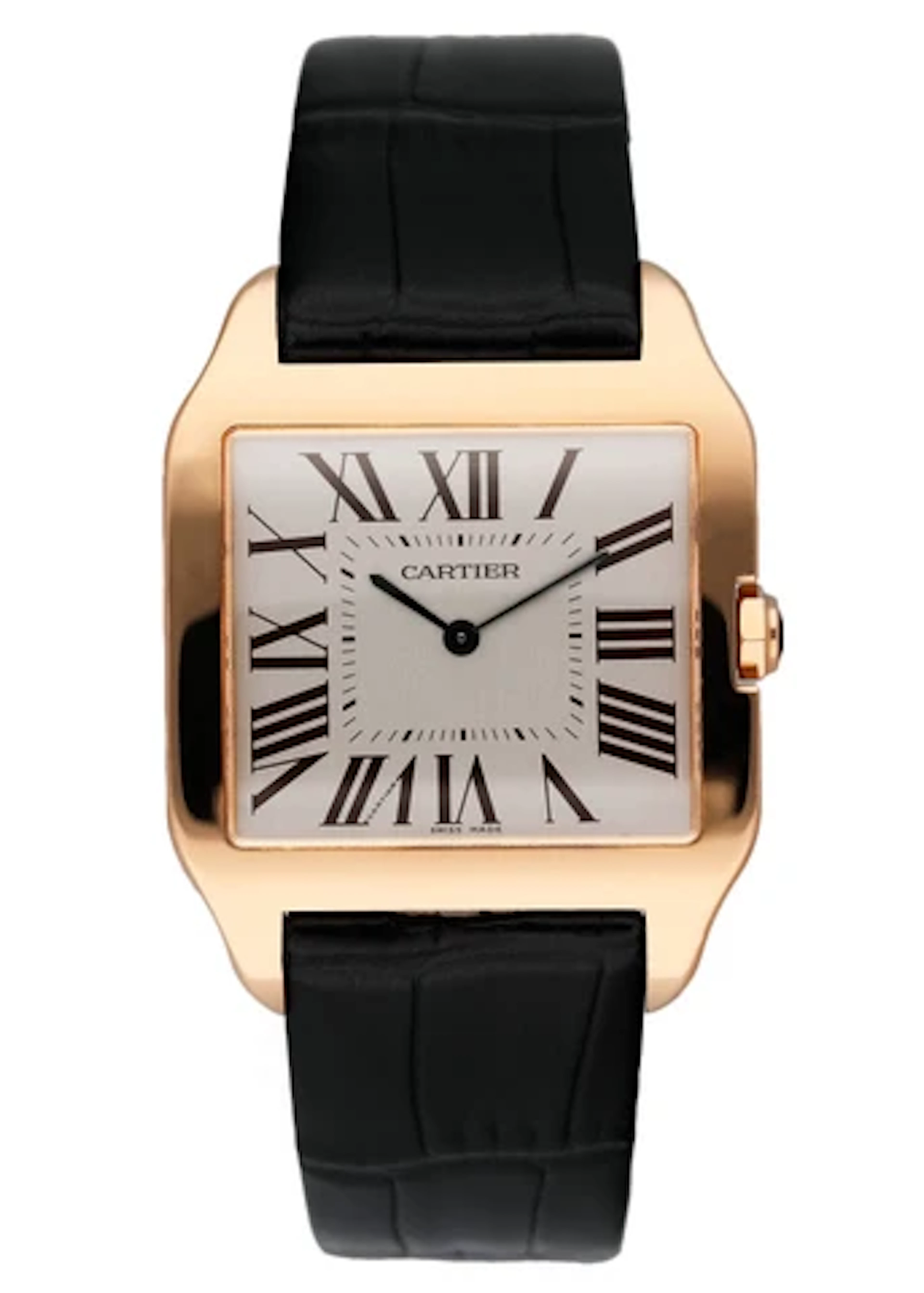 Cartier Santos Dumont W2006951 18K Rose Gold Mens Watch Box Papers